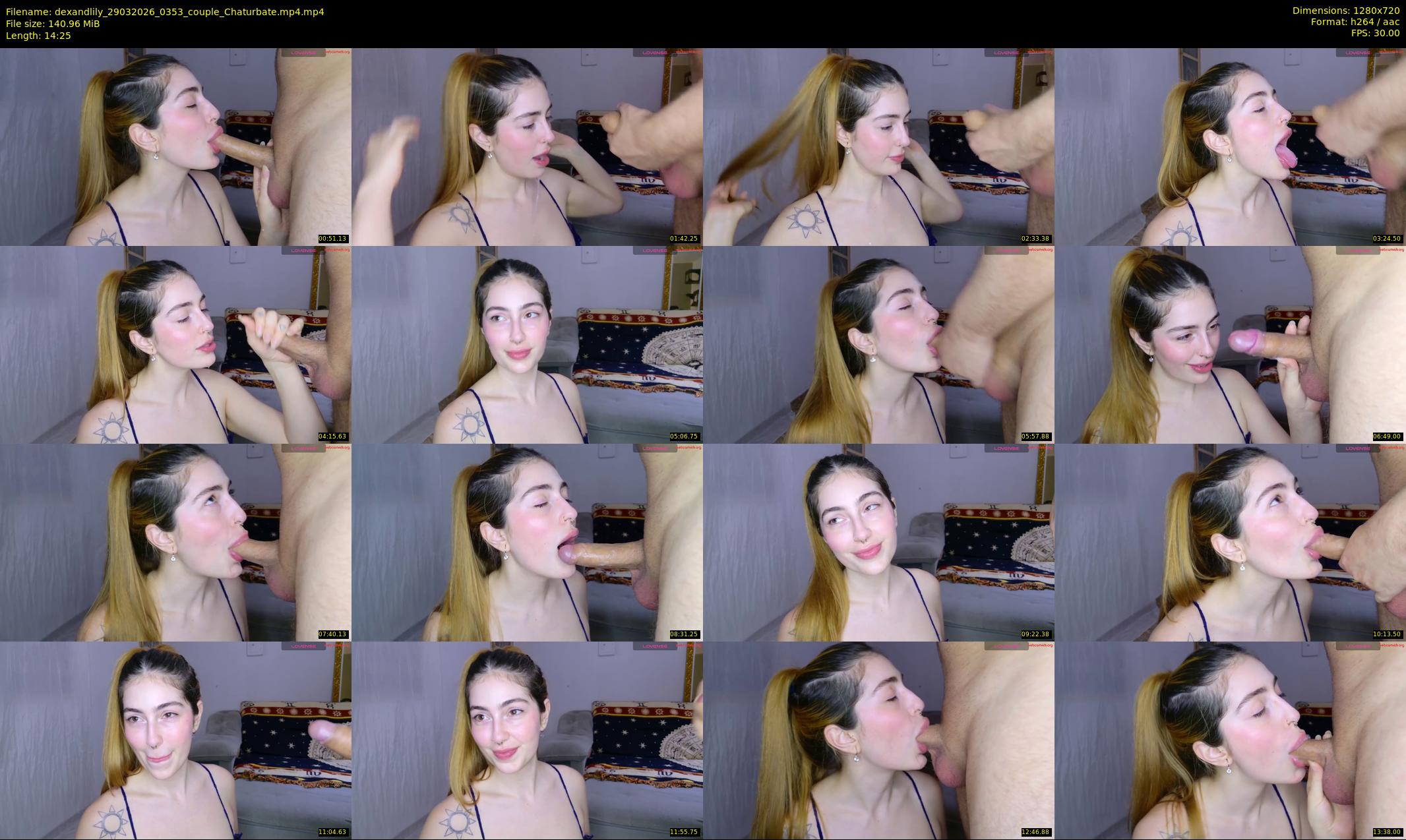 dexandlily — 15 minute Chaturbate couple cam show recording, 720p, Mar 29, 2026