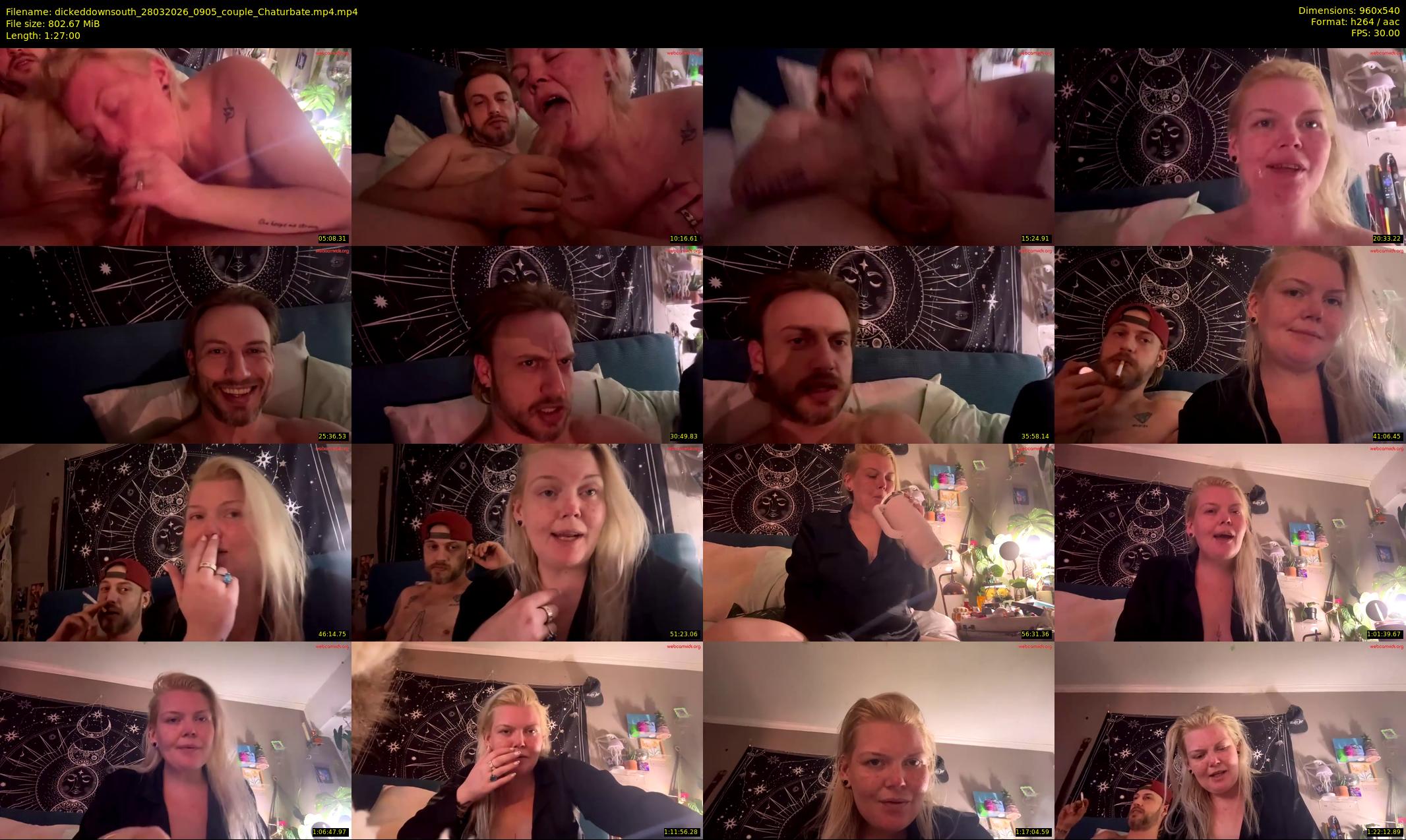 dickeddownsouth — 87 minute Chaturbate couple cam show recording, 480p, Mar 28, 2026