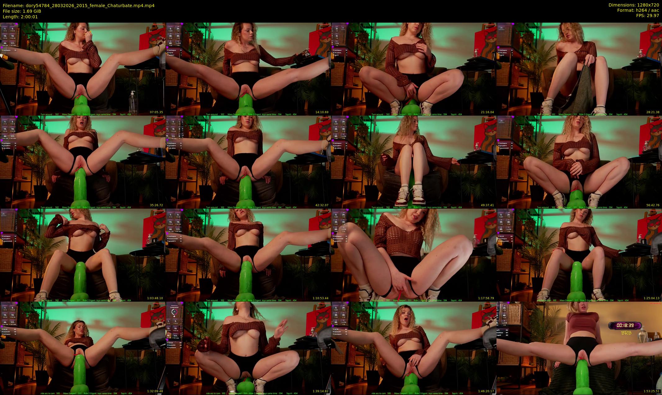 dory54784 — 121 minute Chaturbate female cam show recording, 720p, Mar 28, 2026