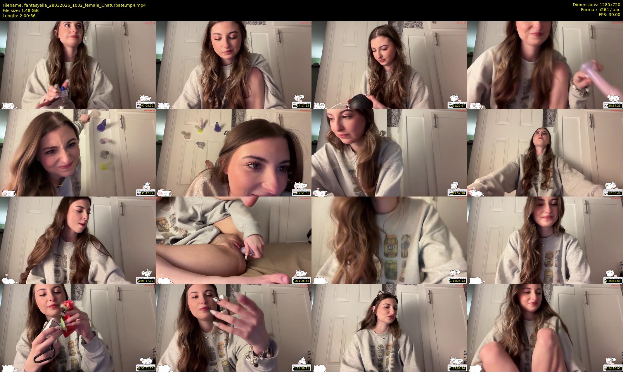 fantasyella — 121 minute Chaturbate female cam show recording, 720p, Mar 28, 2026