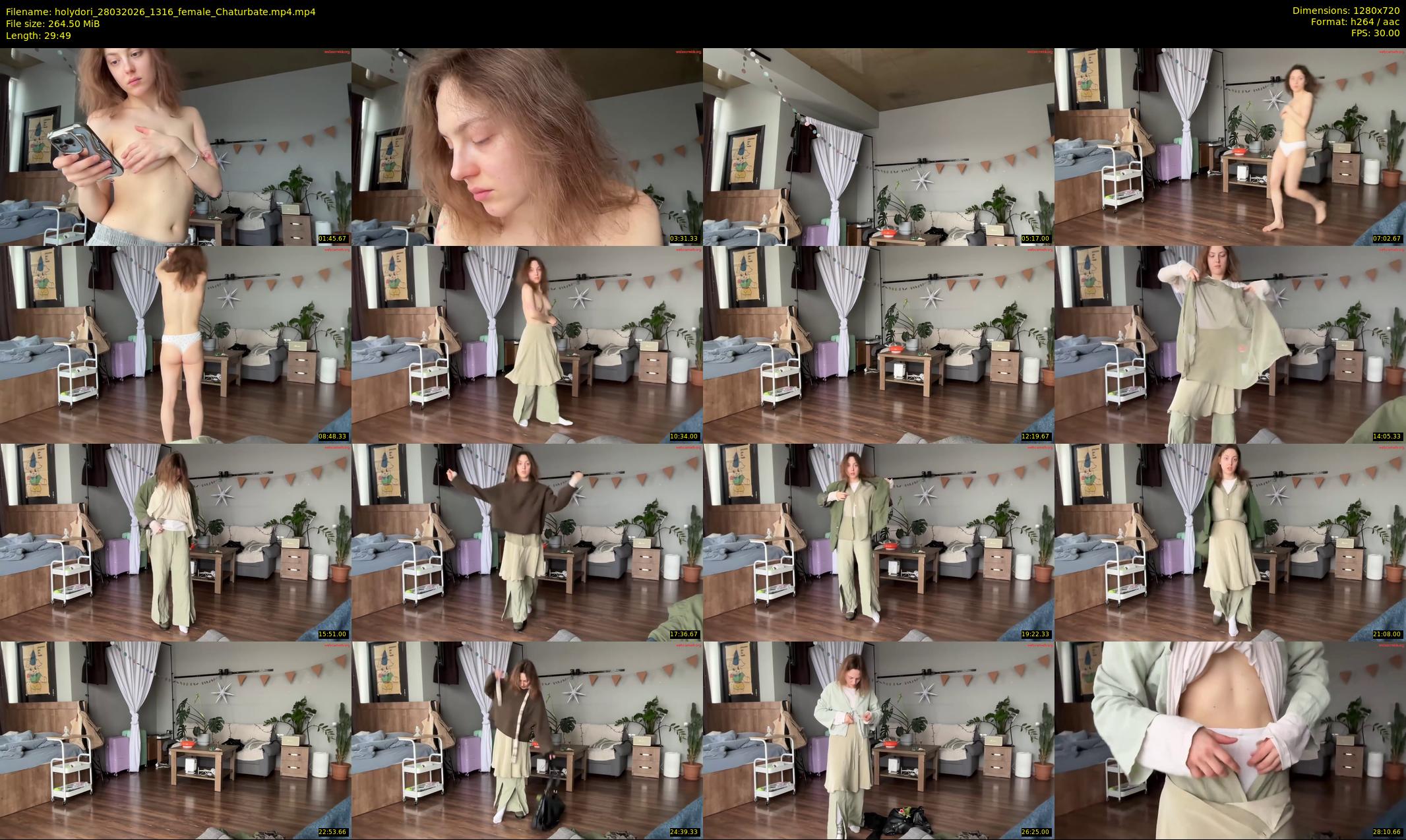 holydori — 30 minute Chaturbate female cam show recording, 720p, Mar 28, 2026