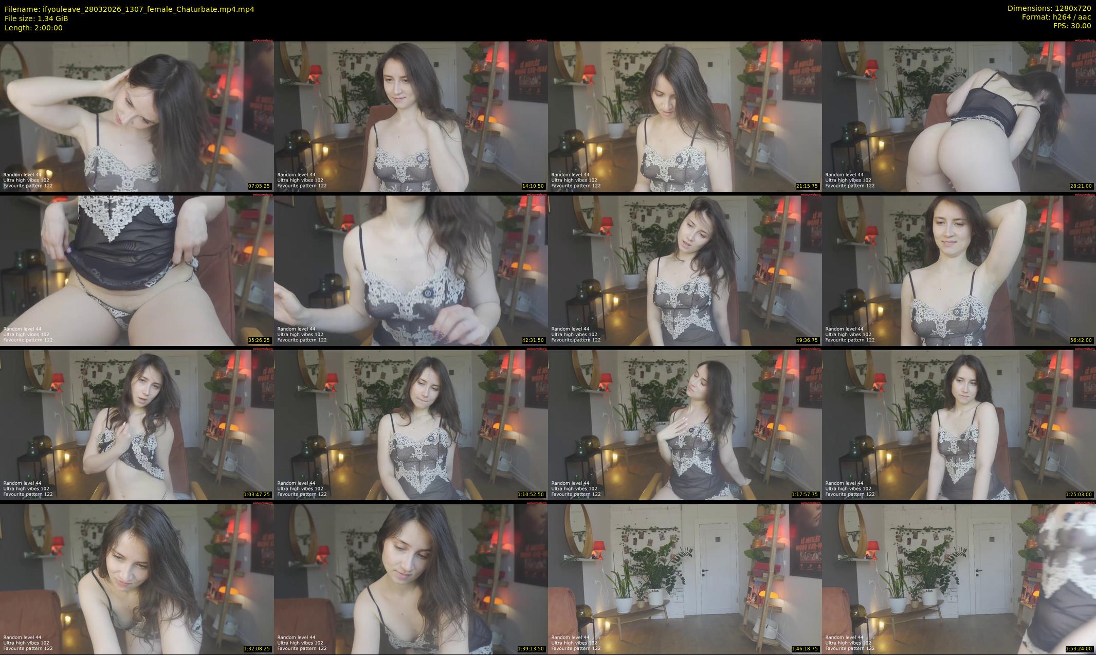 ifyouleave — 120 minute Chaturbate female cam show recording, 720p, Mar 28, 2026