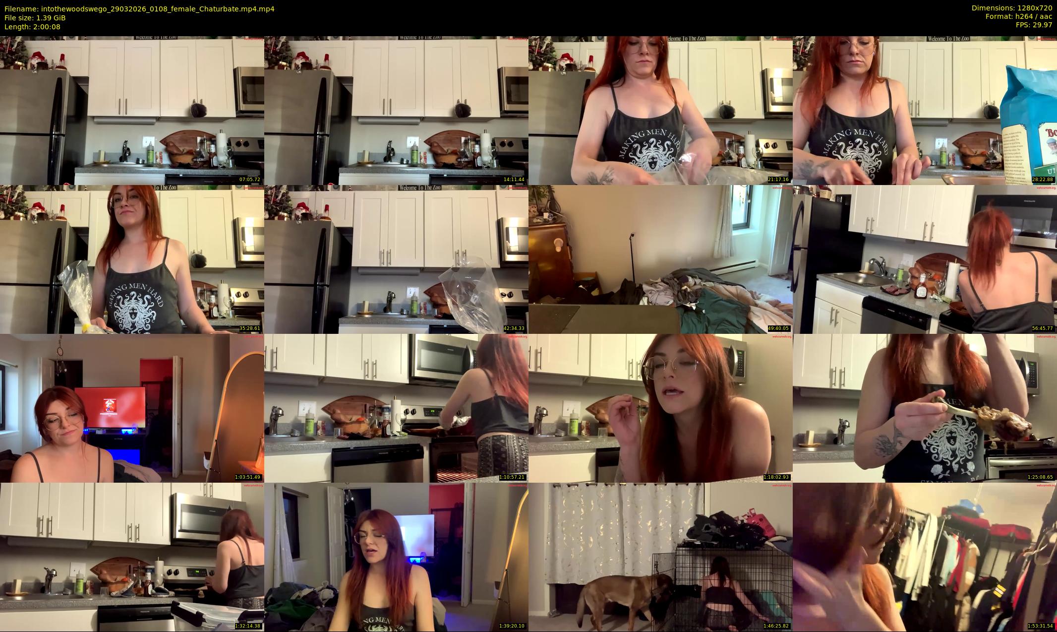 intothewoodswego — 121 minute Chaturbate female cam show recording, 720p, Mar 29, 2026
