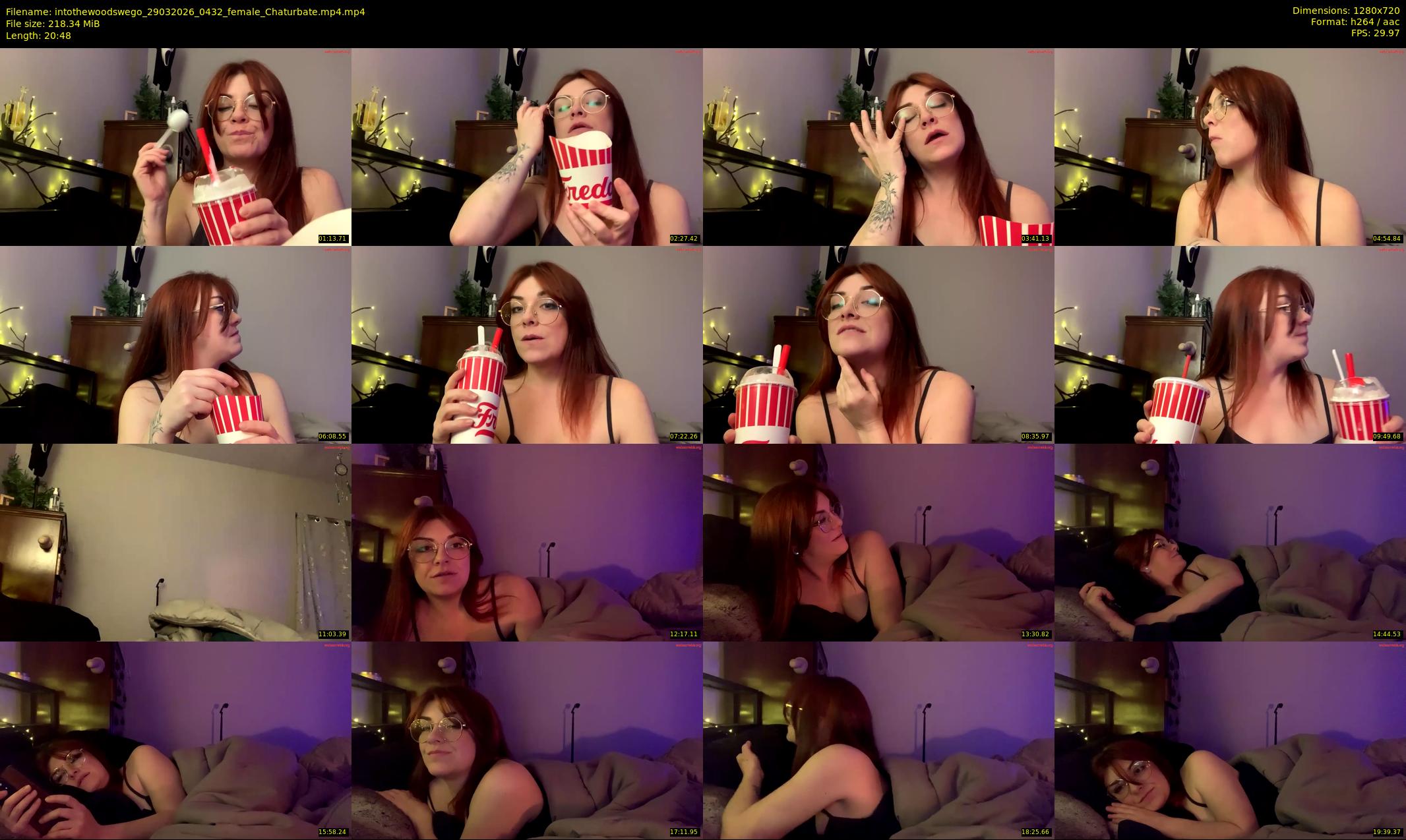 intothewoodswego — 21 minute Chaturbate female cam show recording, 720p, Mar 29, 2026