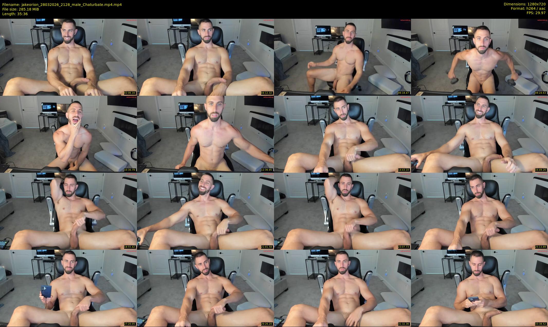 jakeorion — 36 minute Chaturbate male cam show recording, 720p, Mar 28, 2026