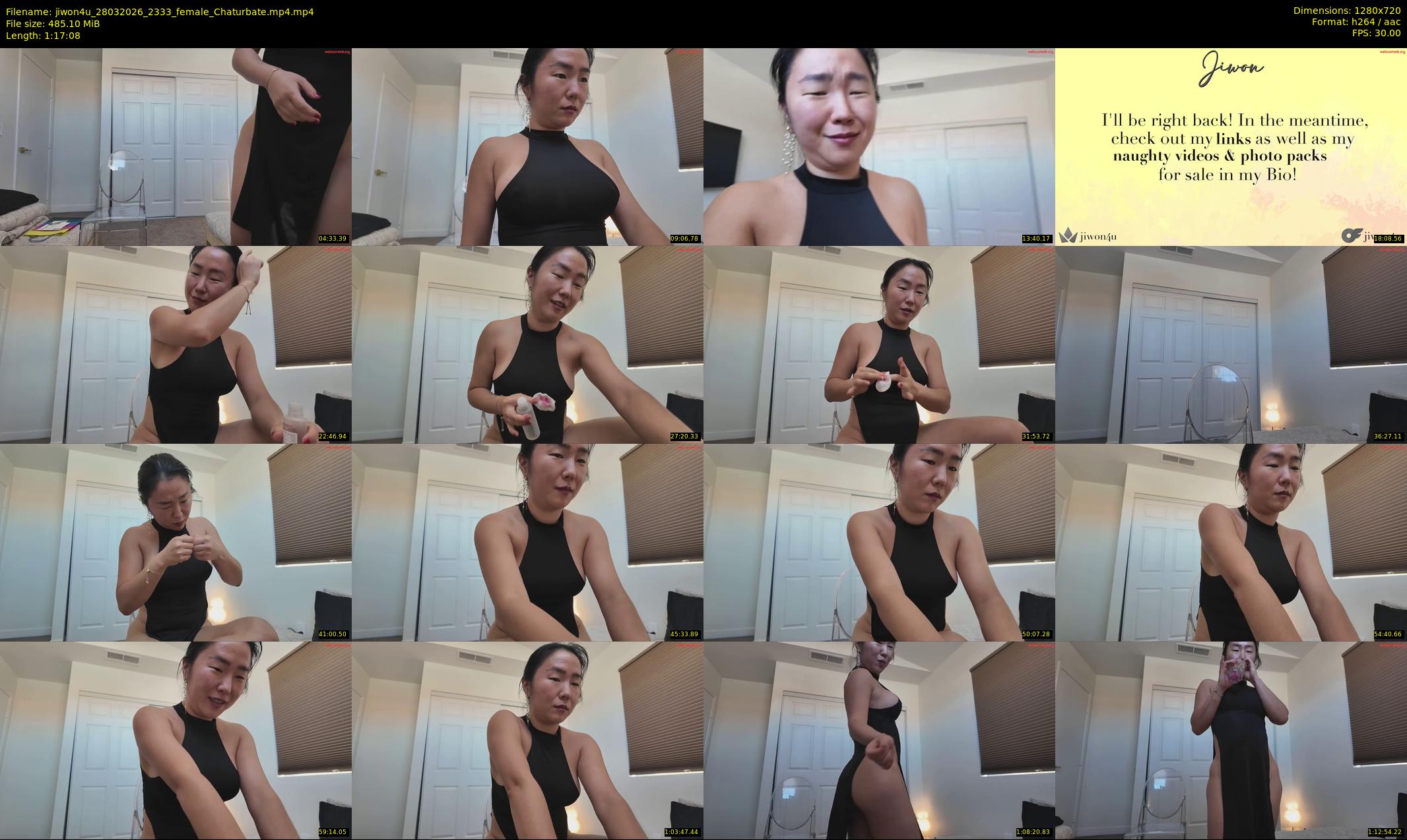 jiwon4u — 78 minute Chaturbate female cam show recording, 720p, Mar 28, 2026