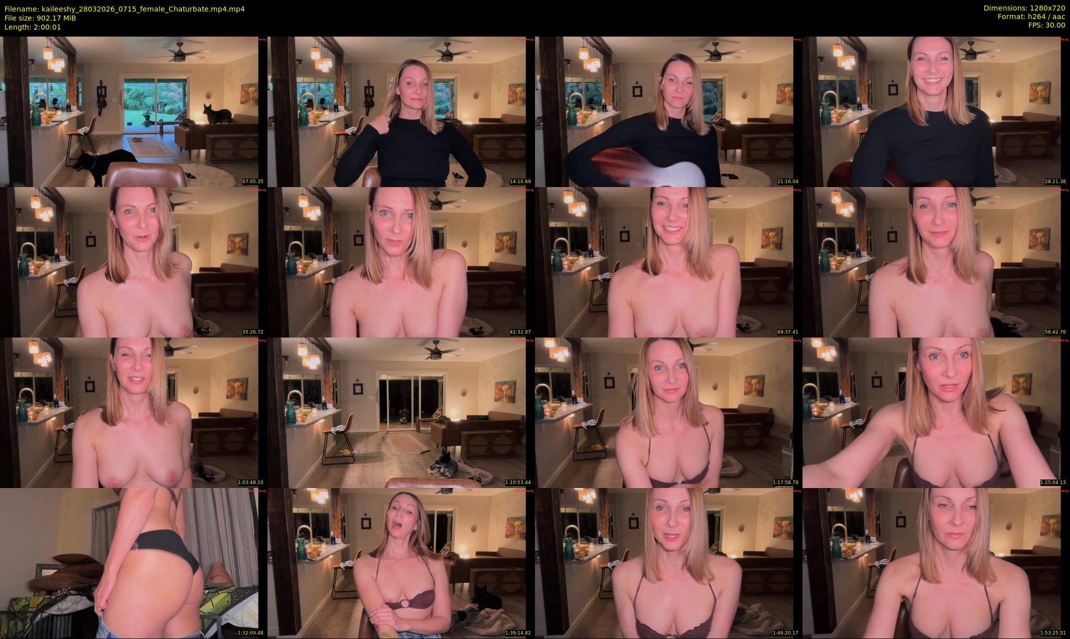 kaileeshy — 121 minute Chaturbate female cam show recording, 720p, Mar 28, 2026