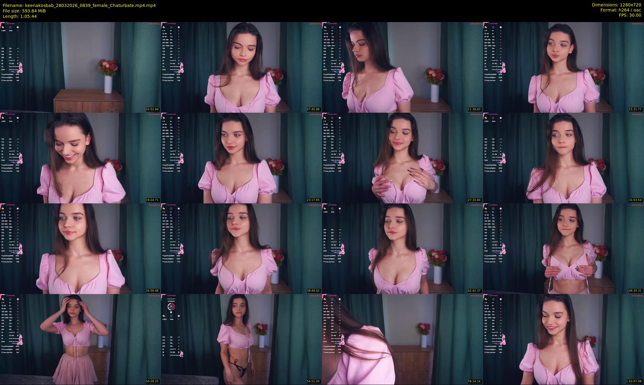 keenakosbab — 66 minute Chaturbate female cam show recording, 720p, Mar 28, 2026