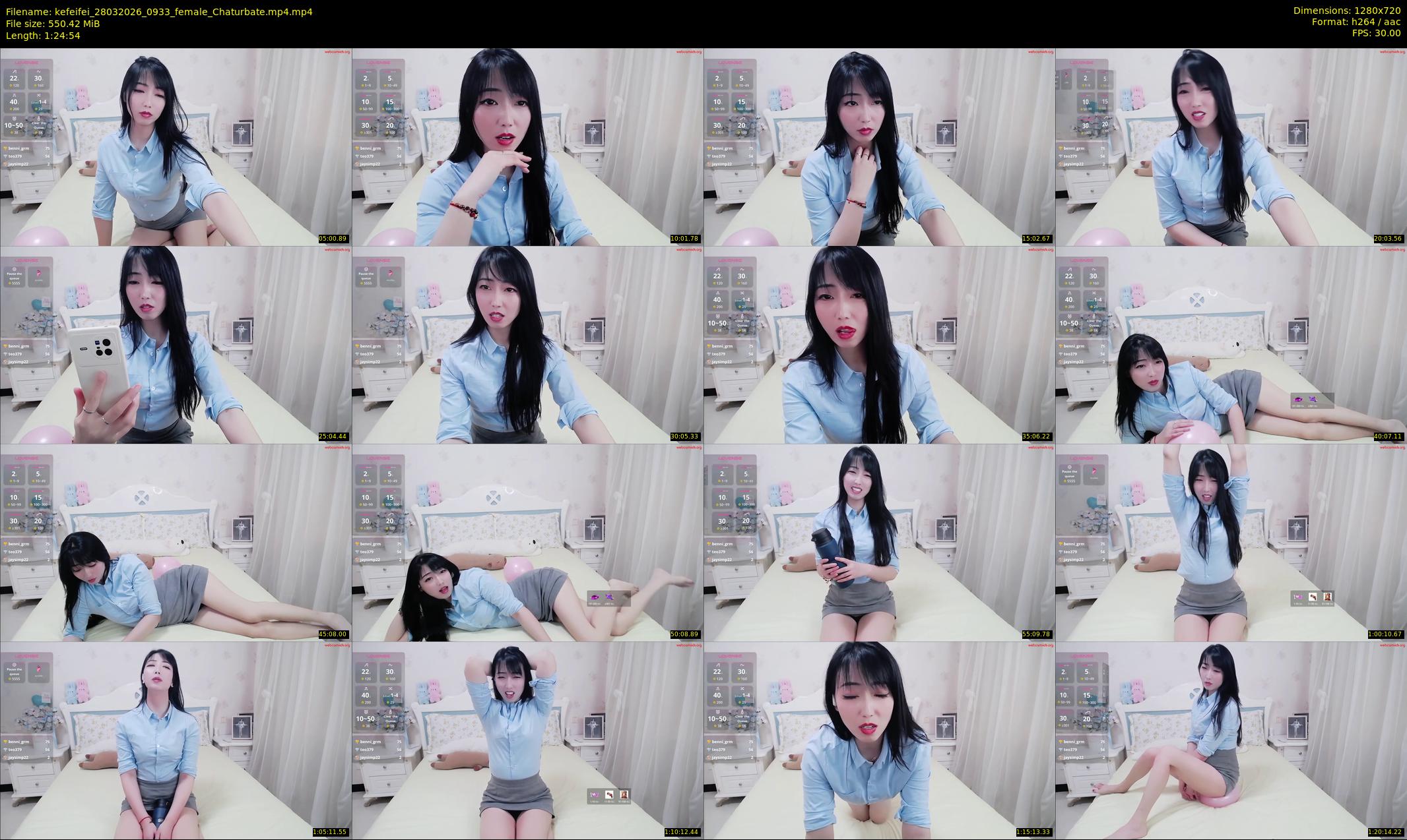 kefeifei — 85 minute Chaturbate female cam show recording, 720p, Mar 28, 2026