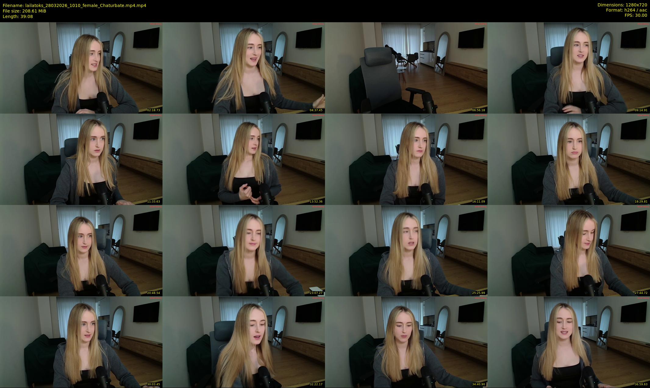 lailatoks — 40 minute Chaturbate female cam show recording, 720p, Mar 28, 2026