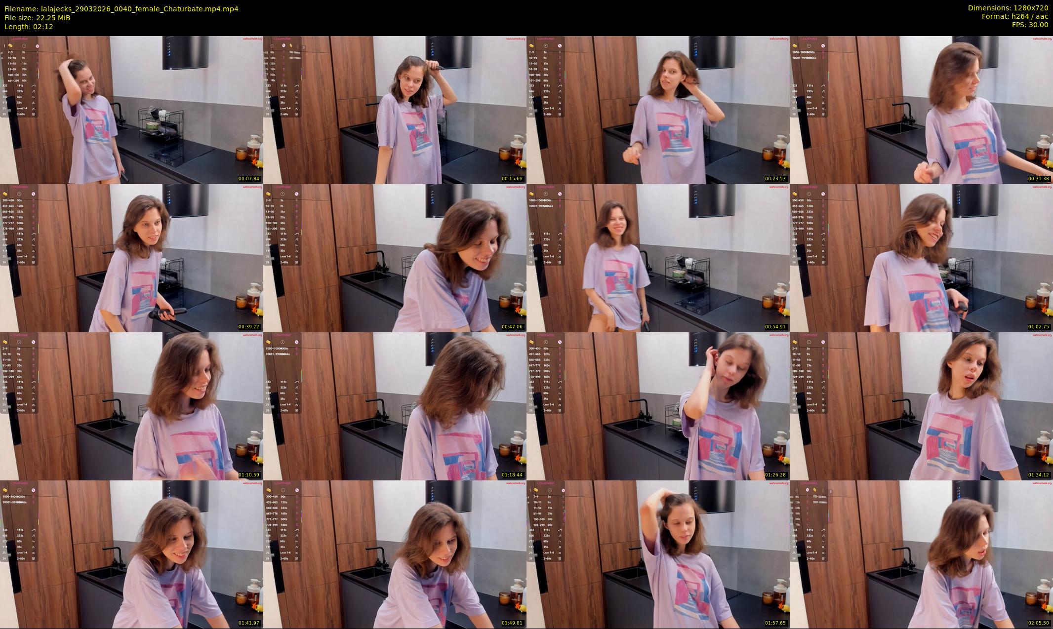 lalajecks — 3 minute Chaturbate female cam show recording, 720p, Mar 29, 2026