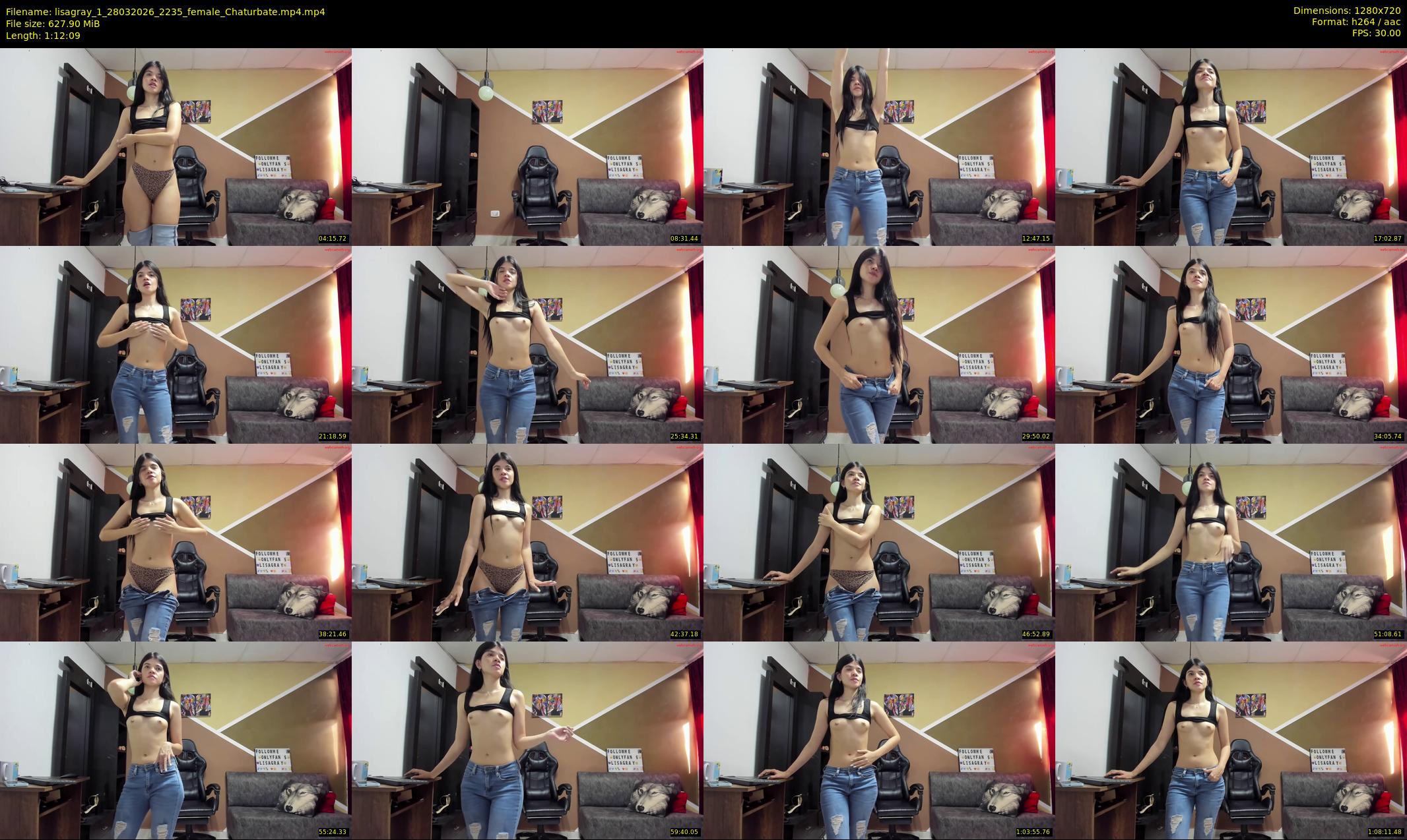 lisagray_1 — 73 minute Chaturbate female cam show recording, 720p, Mar 28, 2026