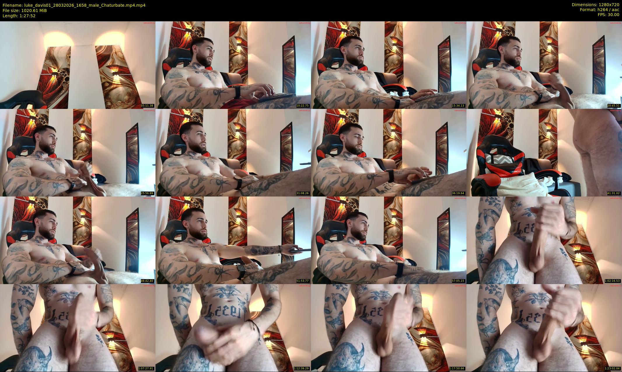 luke_davis01 — 88 minute Chaturbate male cam show recording, 720p, Mar 28, 2026