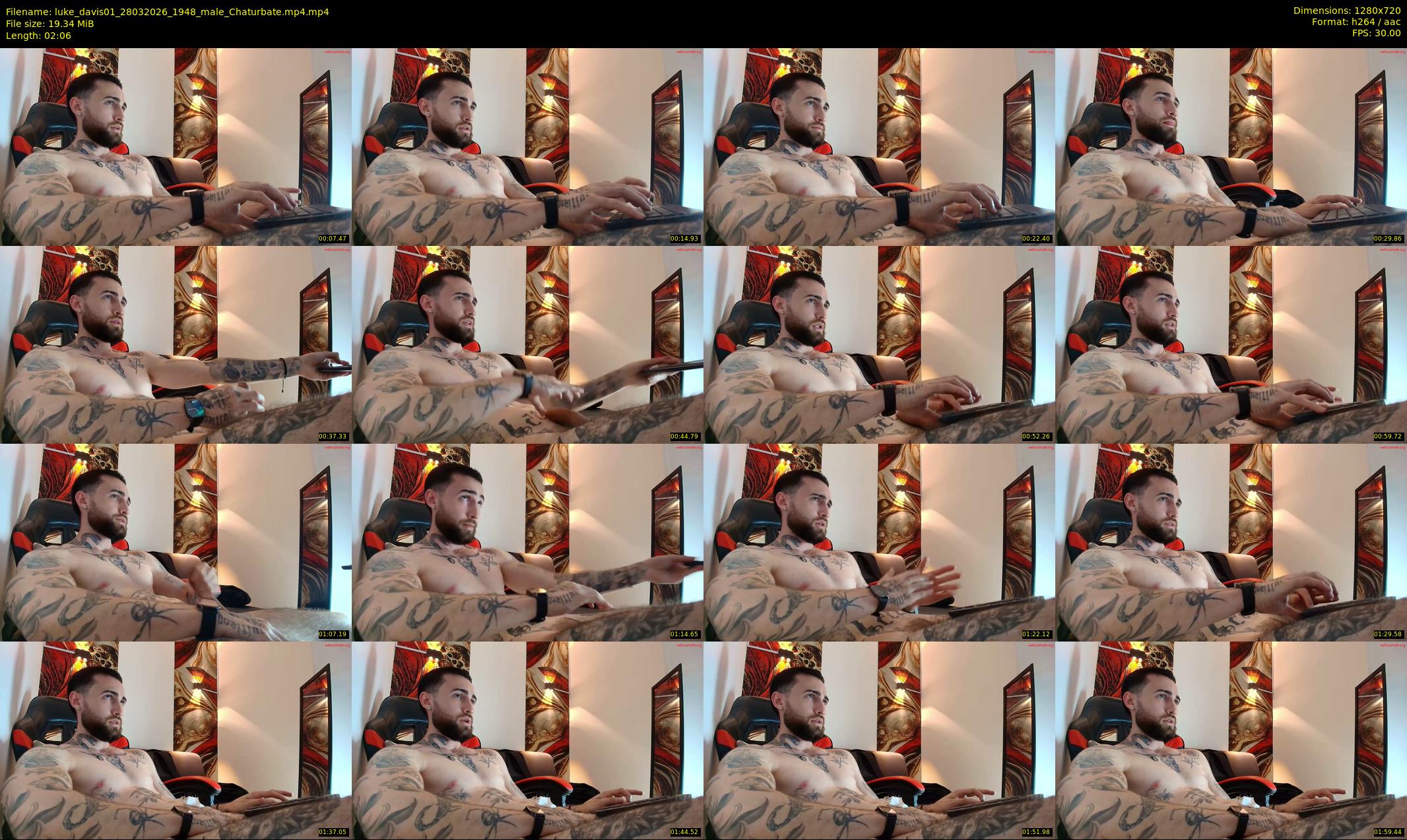 luke_davis01 — 3 minute Chaturbate male cam show recording, 720p, Mar 28, 2026