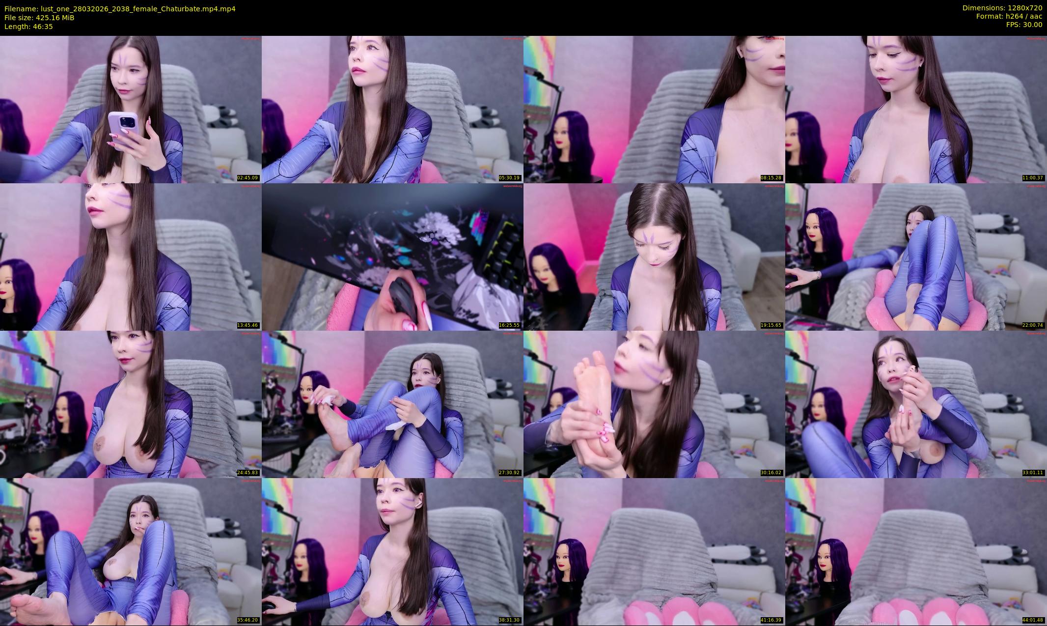 lust_one — 47 minute Chaturbate female cam show recording, 720p, Mar 28, 2026