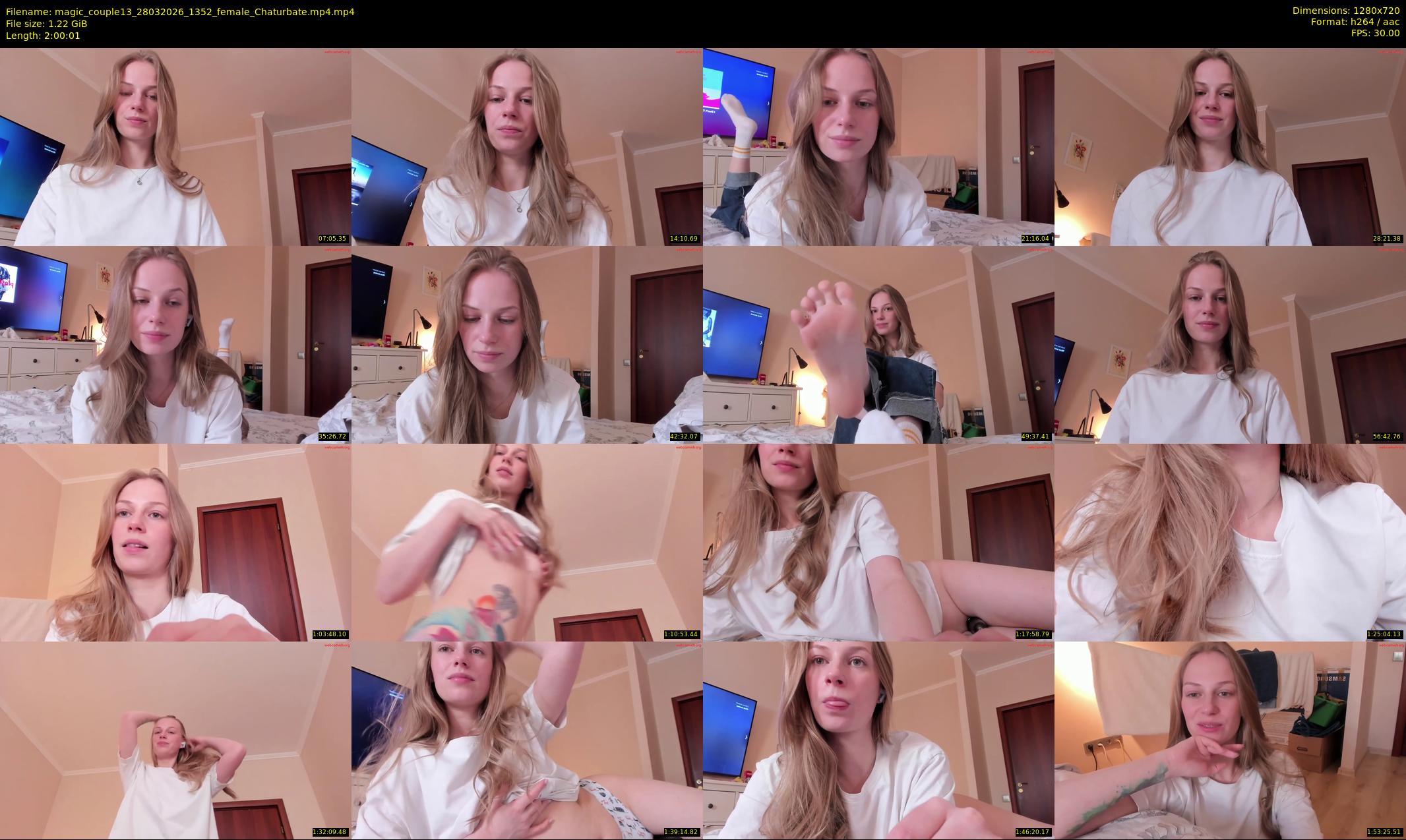 magic_couple13 — 121 minute Chaturbate couple cam show recording, 720p, Mar 28, 2026