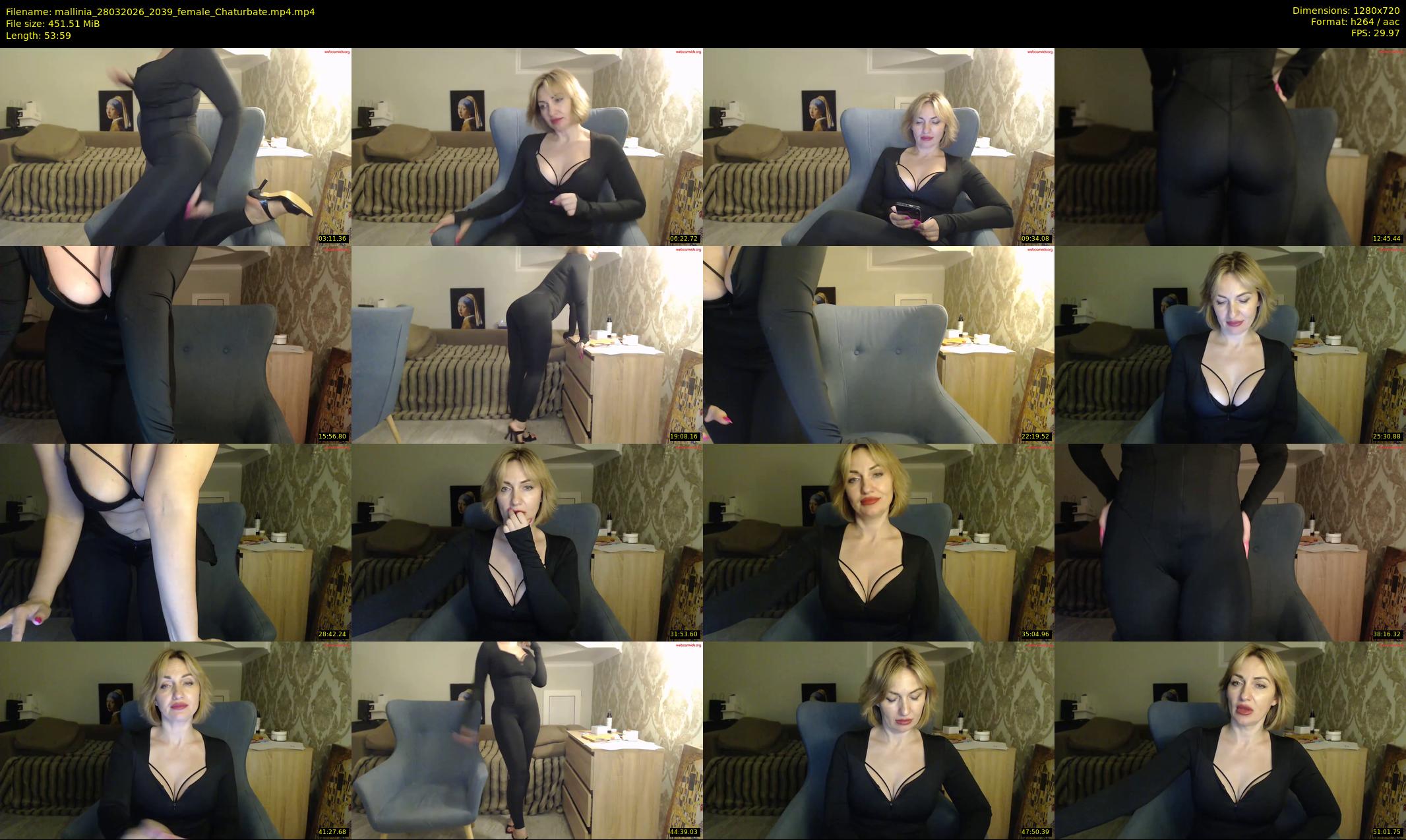 mallinia — 54 minute Chaturbate female cam show recording, 720p, Mar 28, 2026