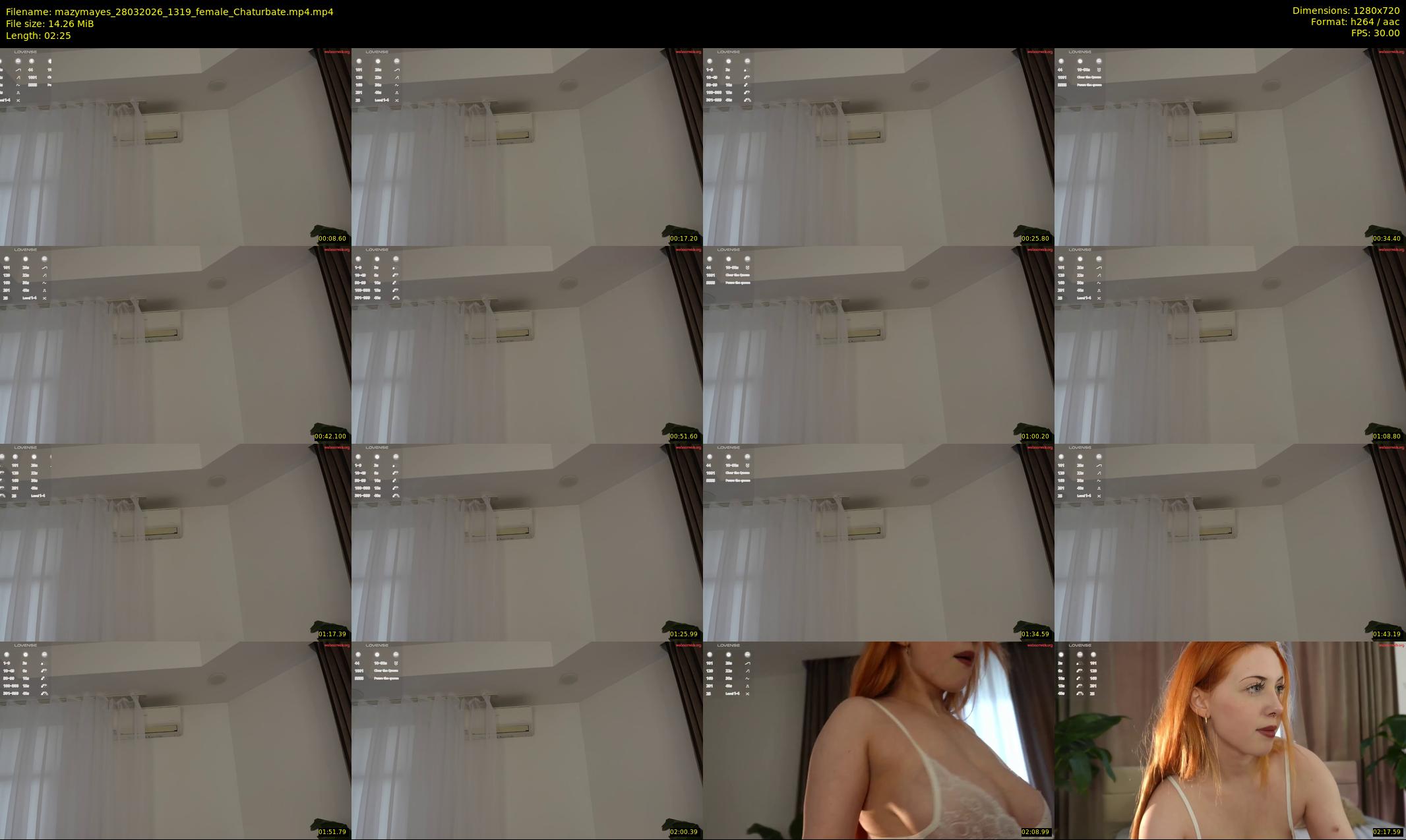 mazymayes — 3 minute Chaturbate female cam show recording, 720p, Mar 28, 2026