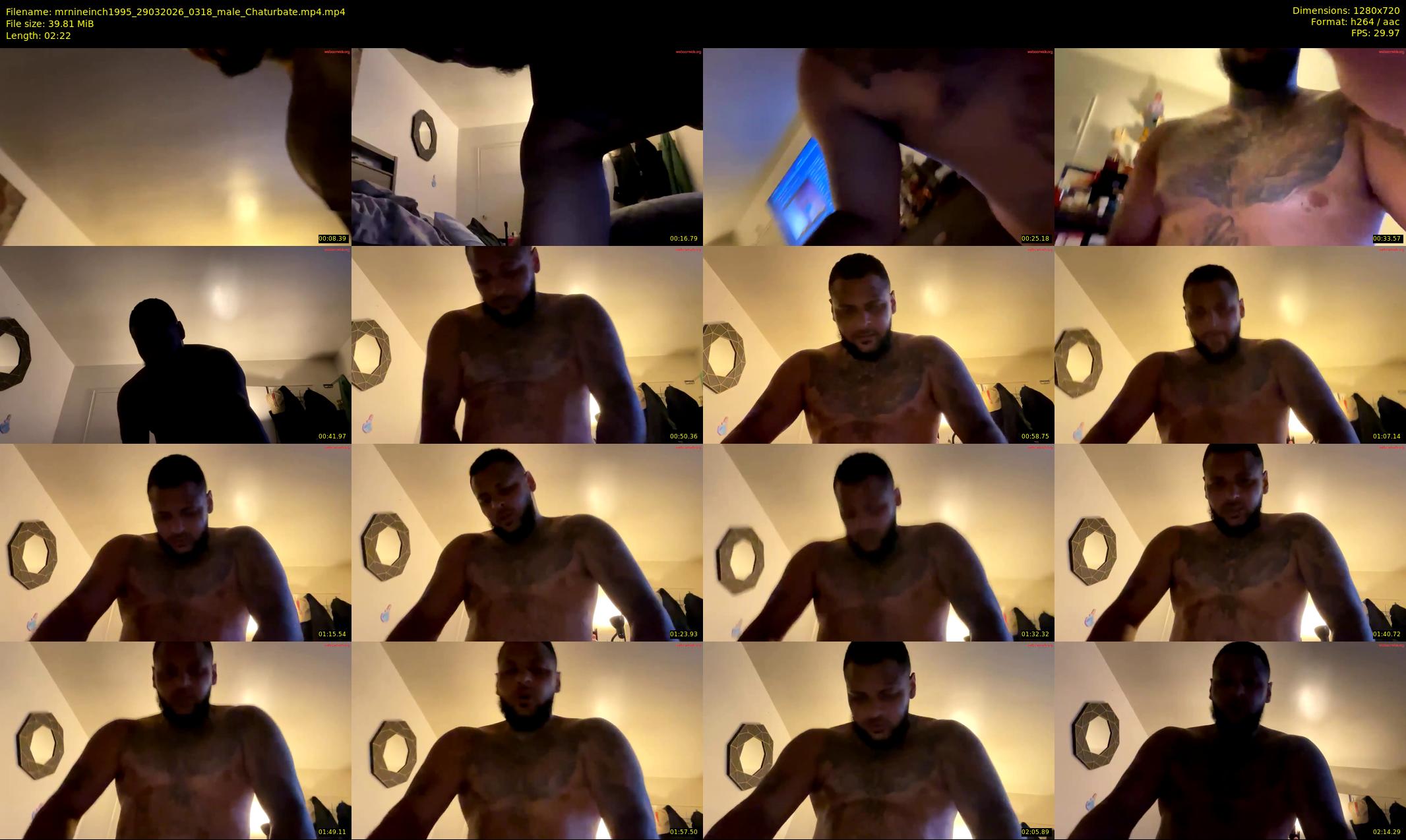mrnineinch1995 — 3 minute Chaturbate male cam show recording, 720p, Mar 29, 2026