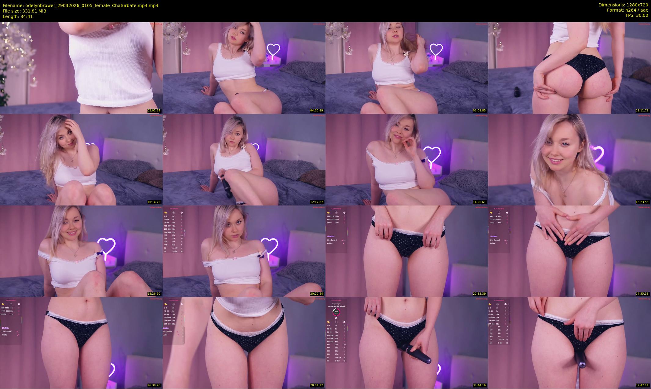 odelynbrower — 35 minute Chaturbate female cam show recording, 720p, Mar 29, 2026