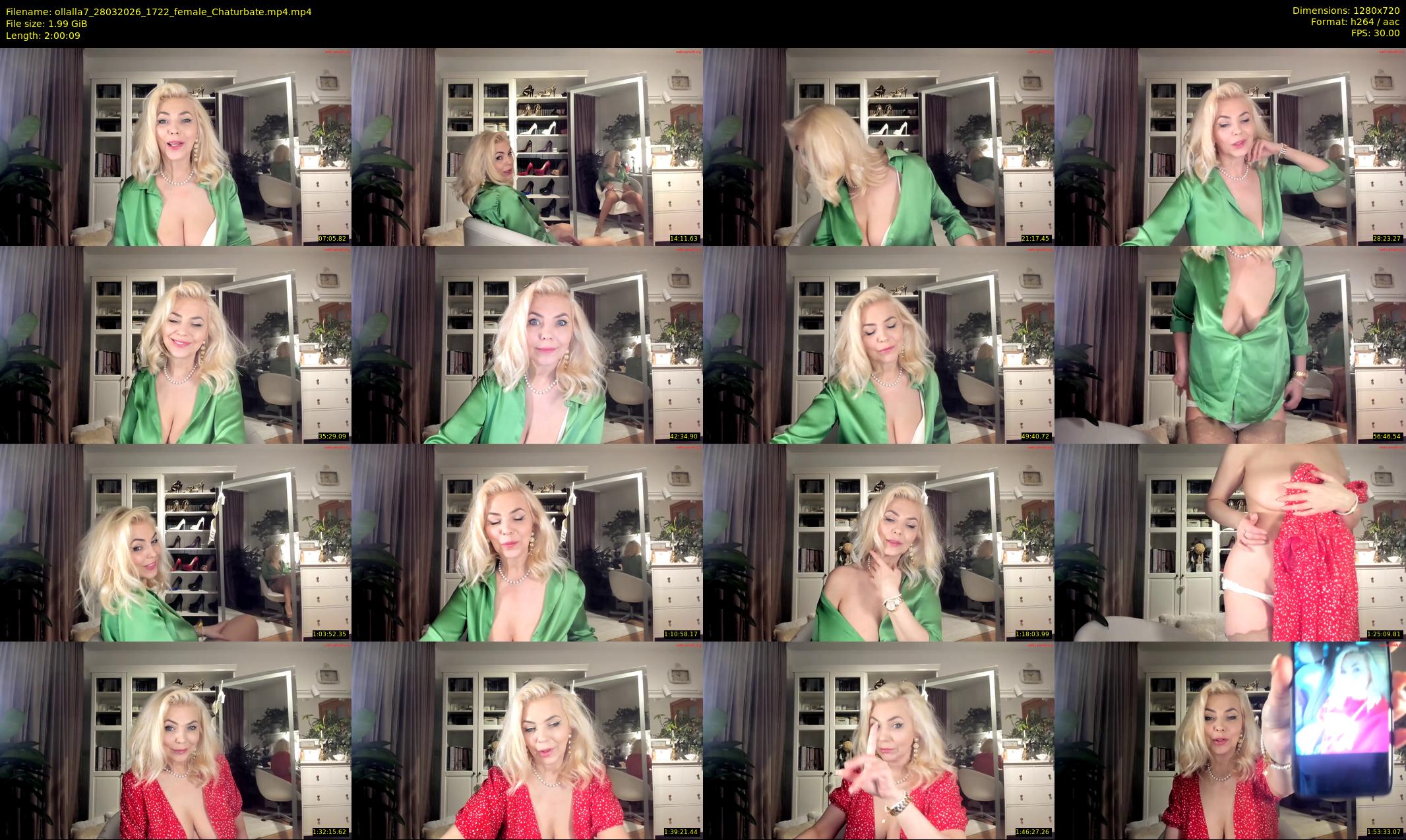ollalla7 — 121 minute Chaturbate female cam show recording, 720p, Mar 28, 2026