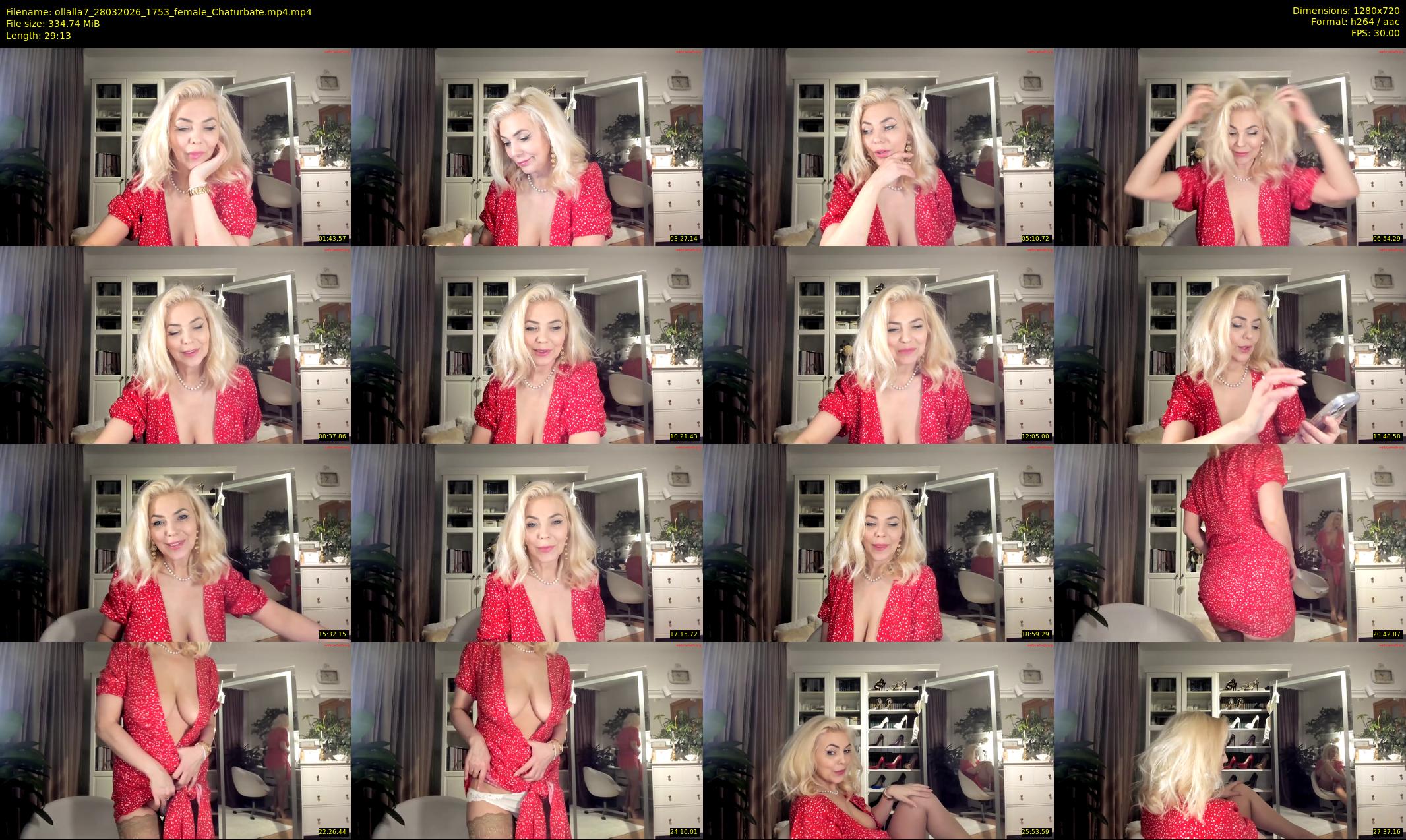 ollalla7 — 30 minute Chaturbate female cam show recording, 720p, Mar 28, 2026