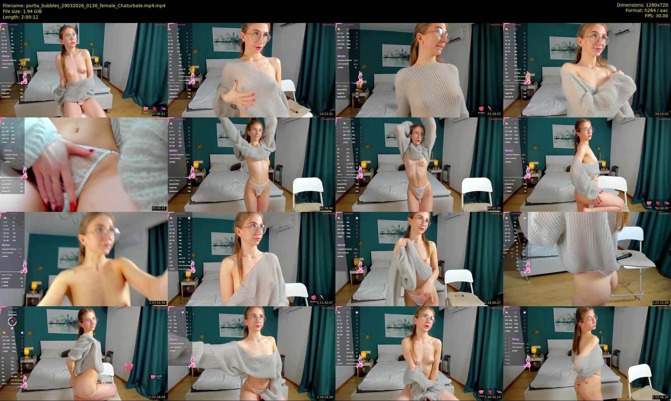 portia_bubbles — 121 minute Chaturbate female cam show recording, 720p, Mar 29, 2026
