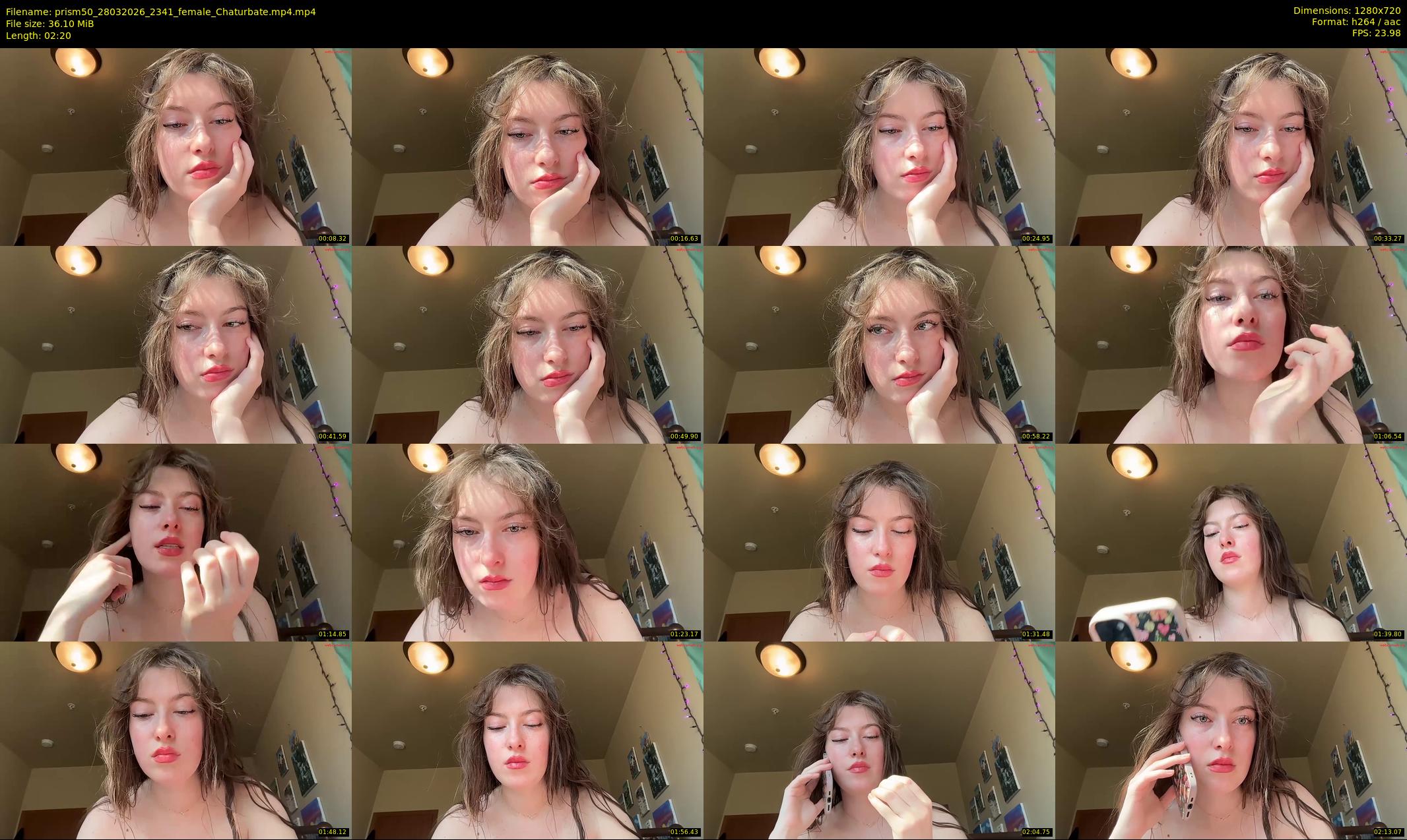 prism50 — 3 minute Chaturbate female cam show recording, 720p, Mar 28, 2026