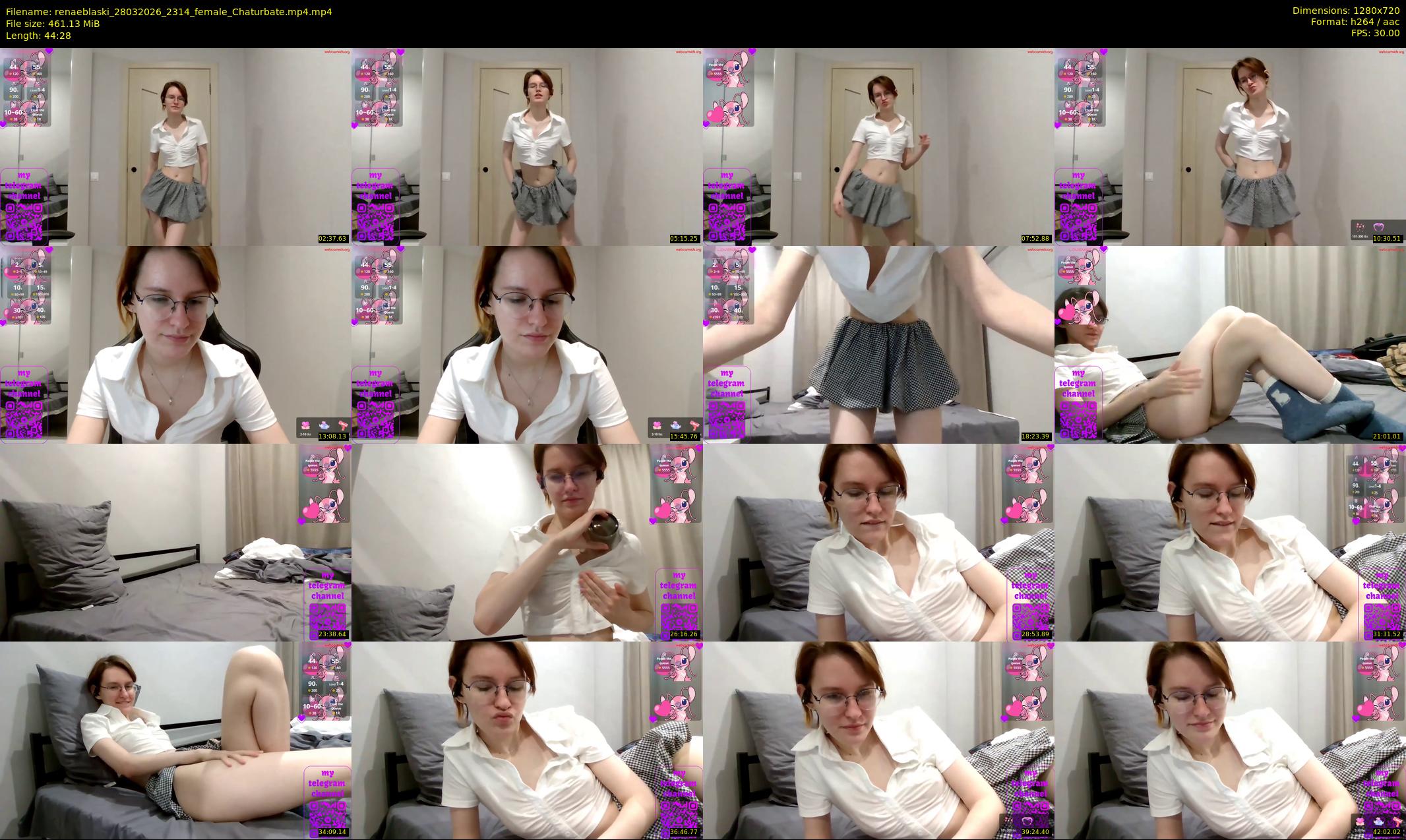 renaeblaski — 45 minute Chaturbate female cam show recording, 720p, Mar 28, 2026
