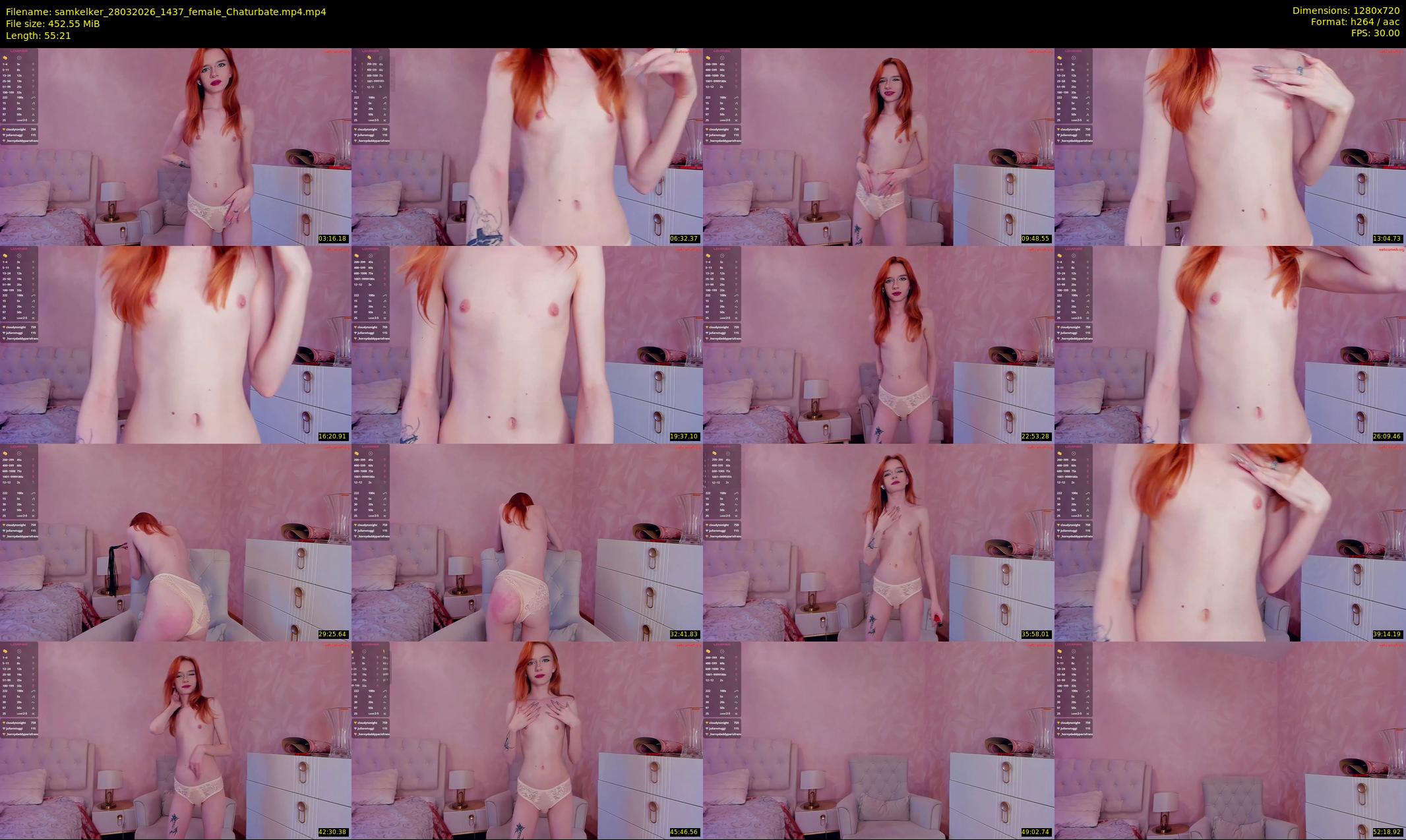 samkelker — 56 minute Chaturbate female cam show recording, 720p, Mar 28, 2026