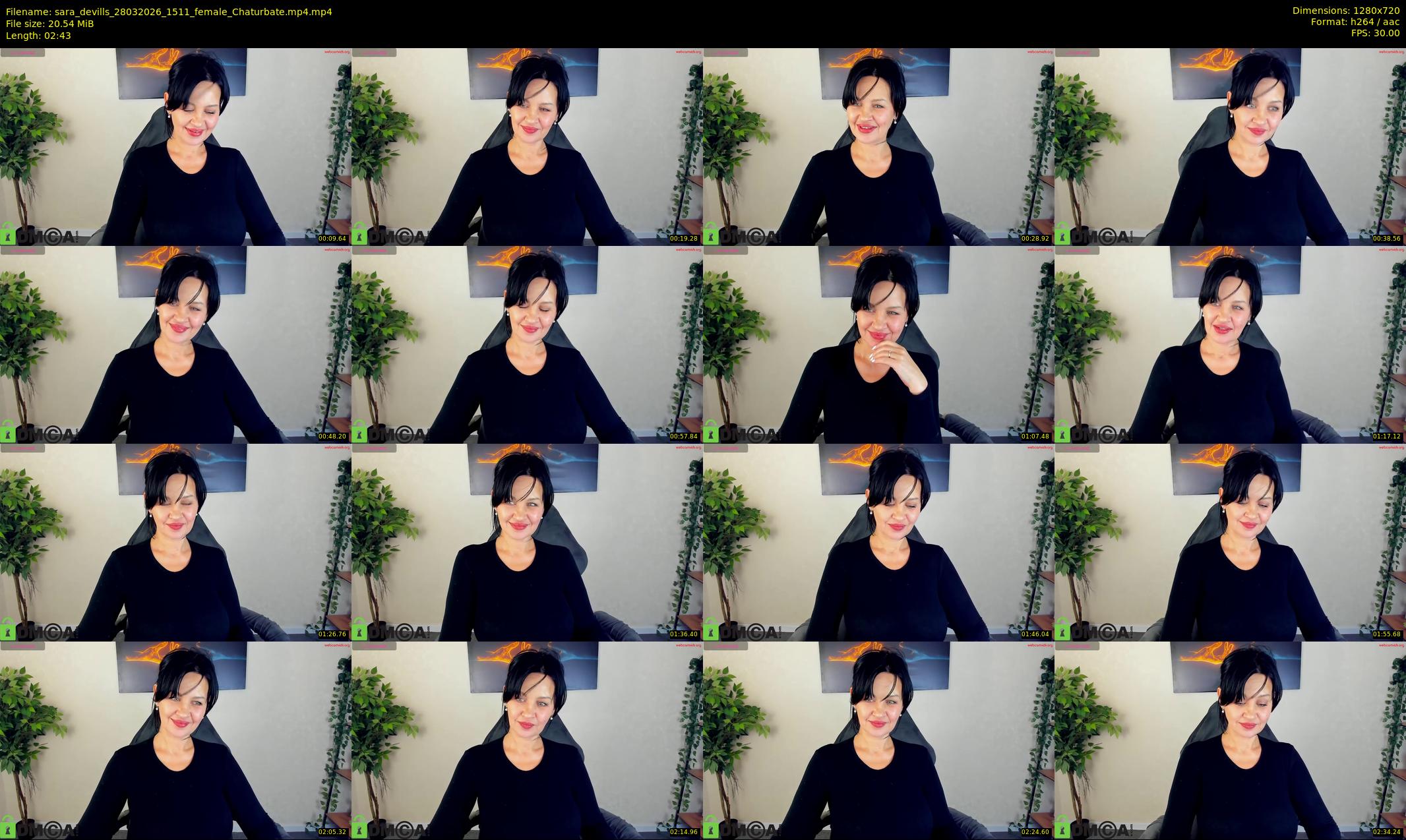 sara_devills — 3 minute Chaturbate female cam show recording, 720p, Mar 28, 2026