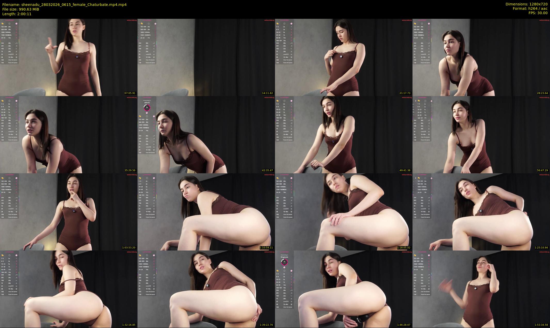 sheenadu — 121 minute Chaturbate female cam show recording, 720p, Mar 28, 2026