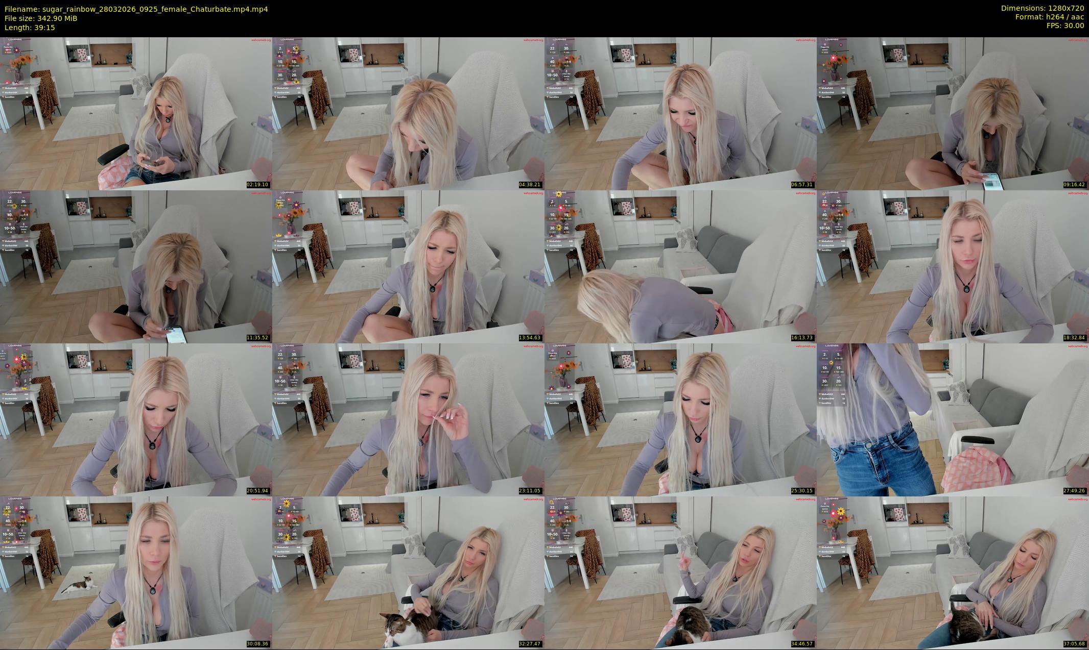 sugar_rainbow — 40 minute Chaturbate female cam show recording, 720p, Mar 28, 2026