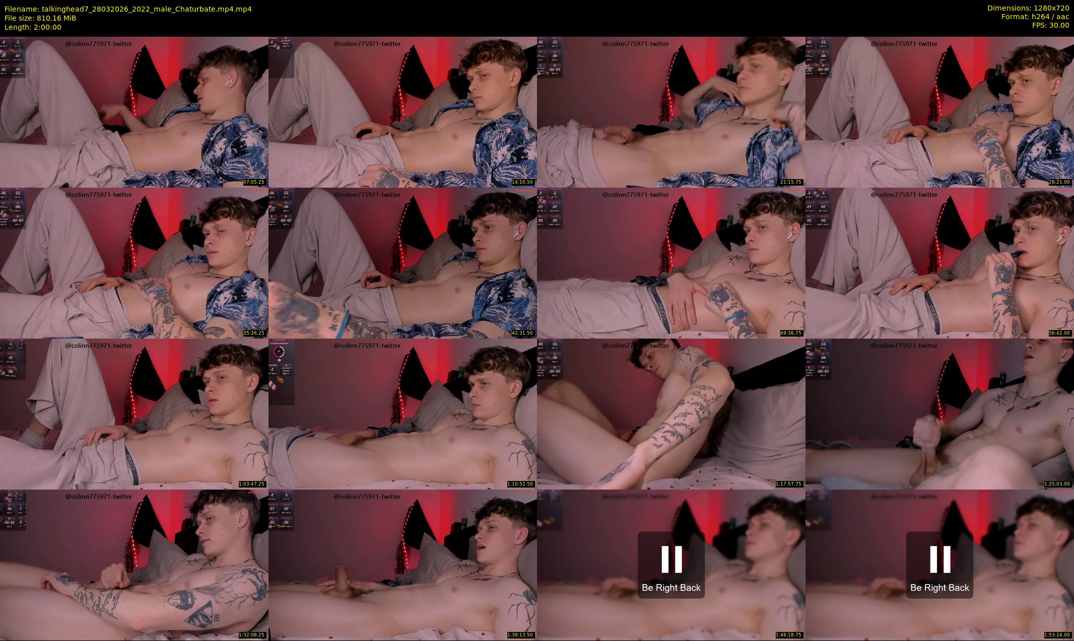 talkinghead7 — 120 minute Chaturbate male cam show recording, 720p, Mar 28, 2026
