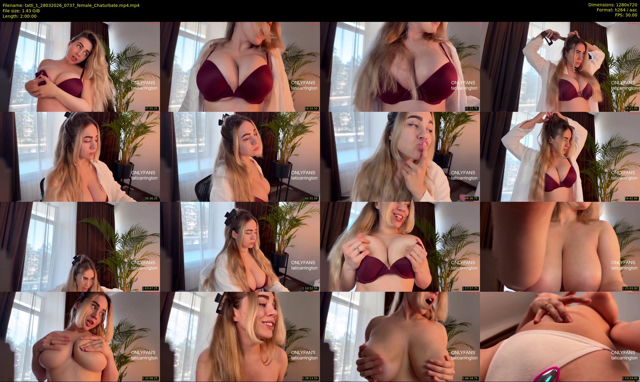 tatti_1 — 120 minute Chaturbate female cam show recording, 720p, Mar 28, 2026