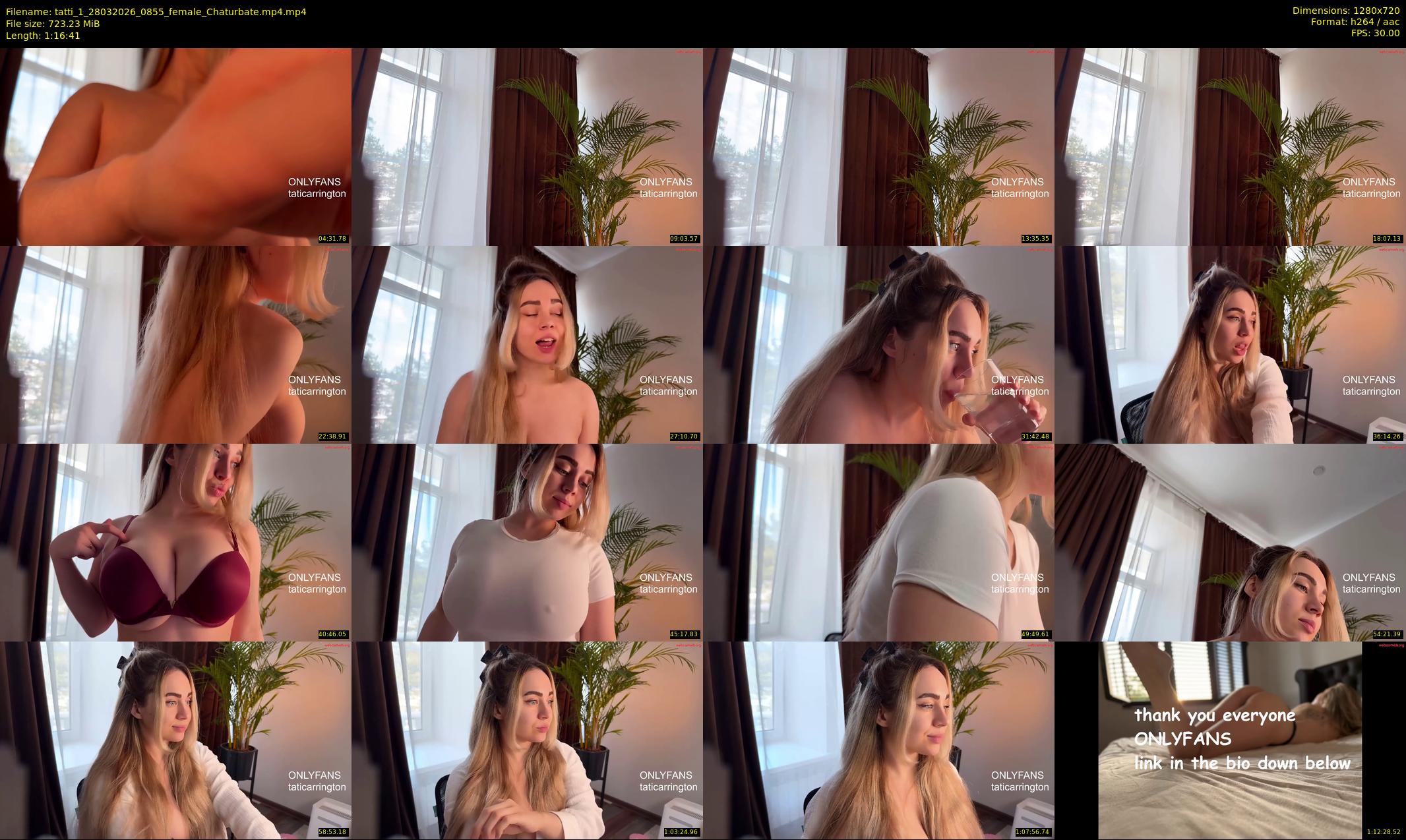 tatti_1 — 77 minute Chaturbate female cam show recording, 720p, Mar 28, 2026