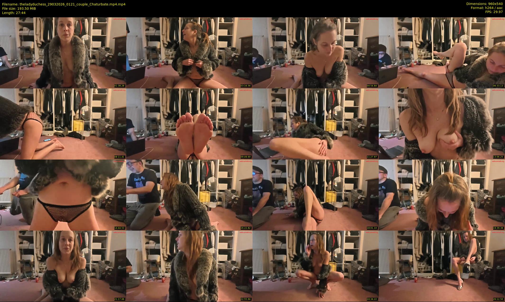 theladyduchess — 28 minute Chaturbate couple cam show recording, 480p, Mar 29, 2026