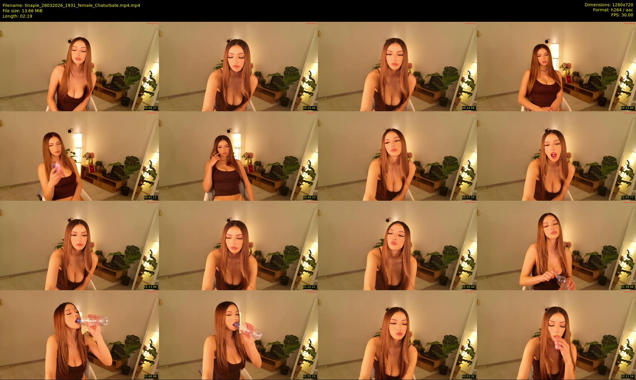 tinapie — 3 minute Chaturbate female cam show recording, 720p, Mar 28, 2026
