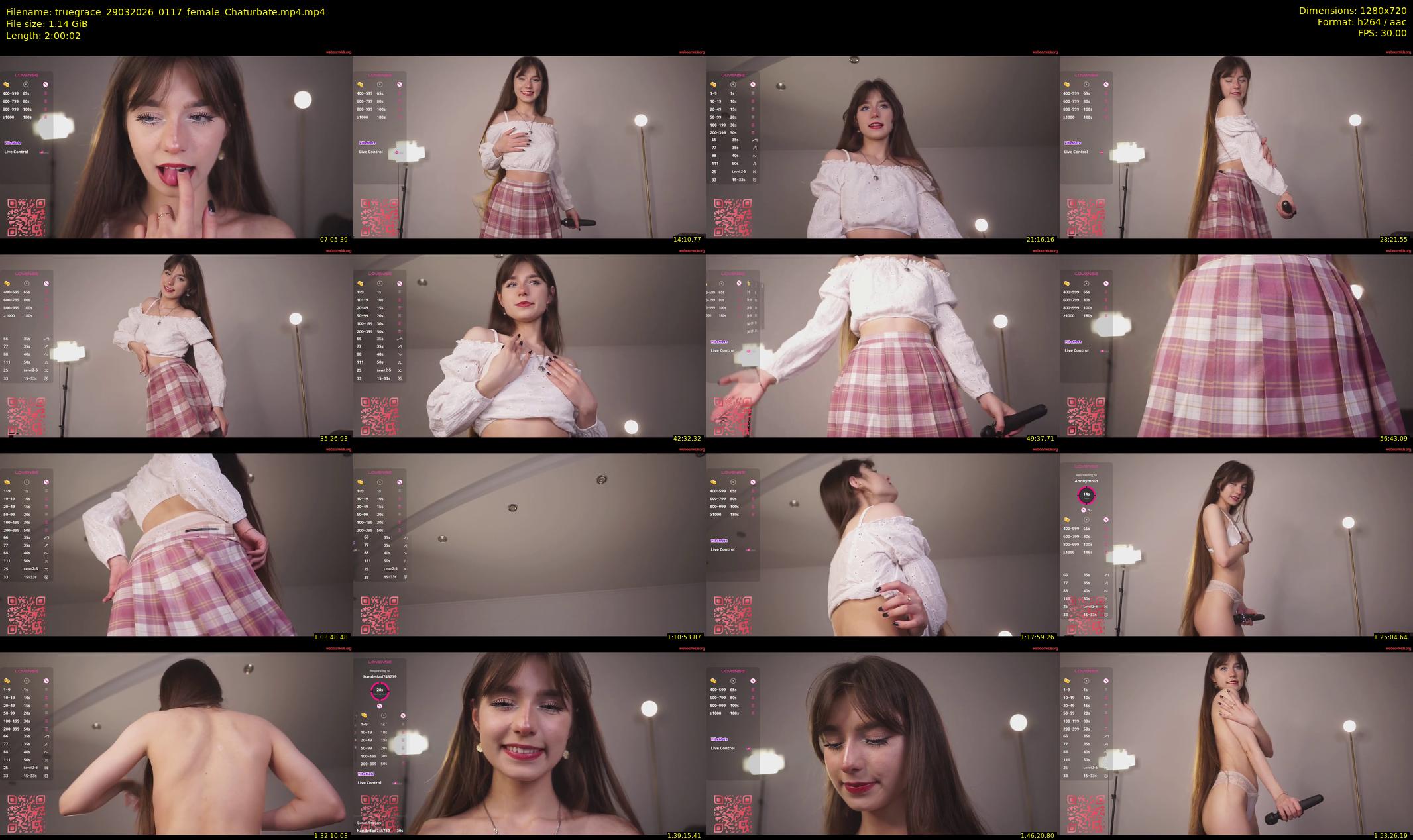 truegrace — 121 minute Chaturbate female cam show recording, 720p, Mar 29, 2026