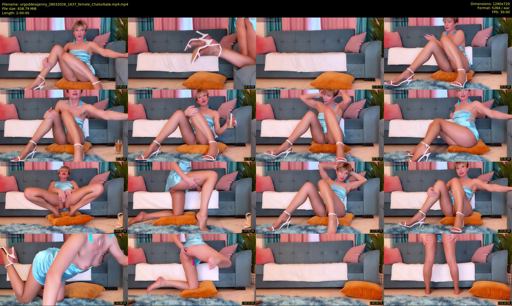 urgoddessjenny — 120 minute Chaturbate female cam show recording, 720p, Mar 28, 2026