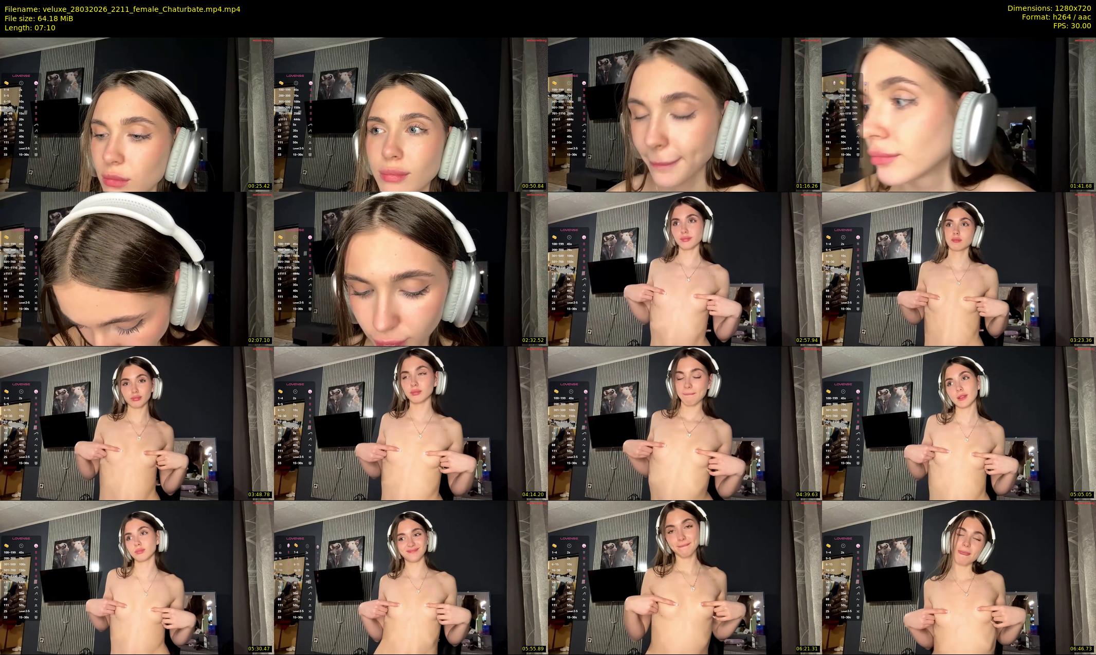veluxe — 8 minute Chaturbate female cam show recording, 720p, Mar 28, 2026