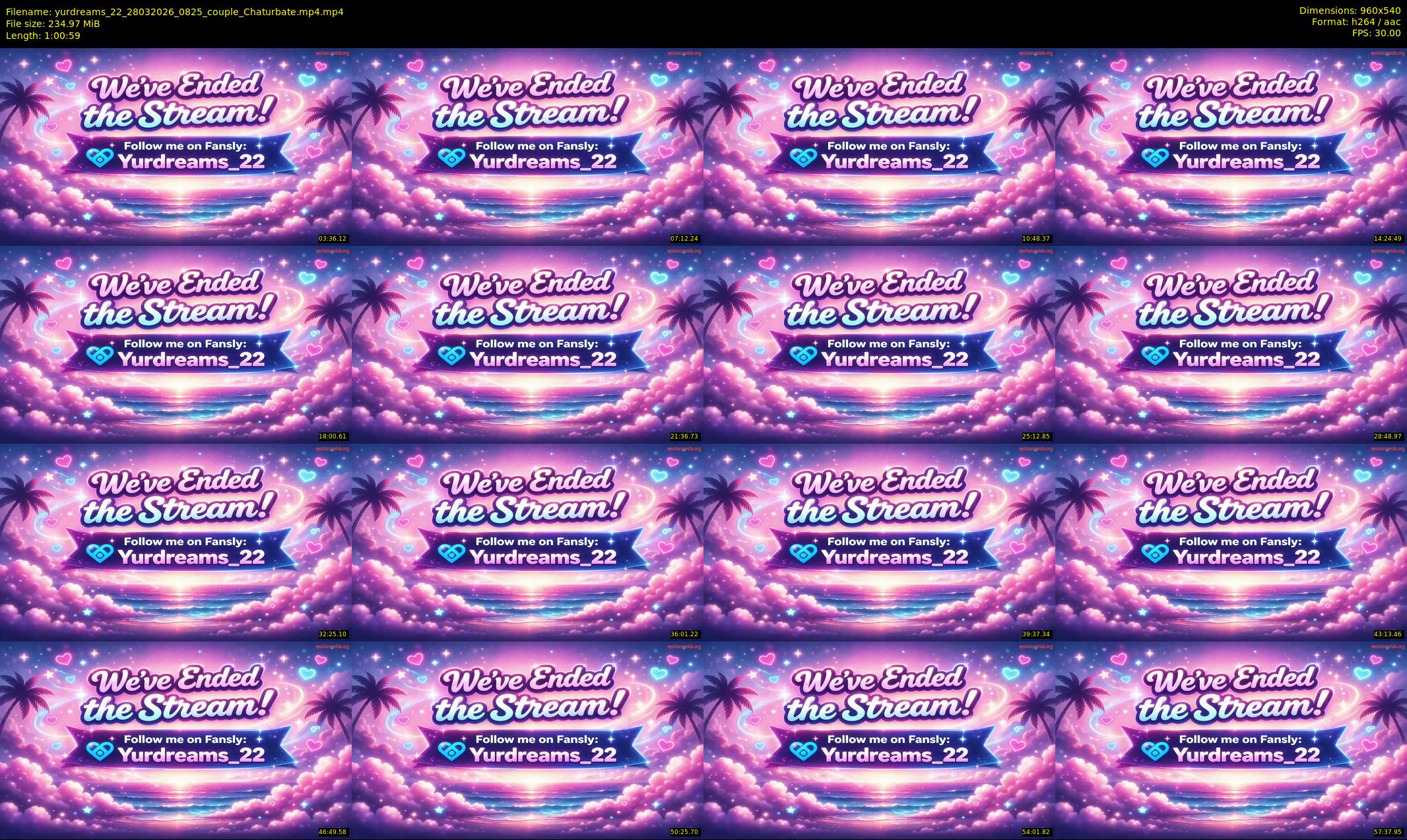 yurdreams_22 — 61 minute Chaturbate couple cam show recording, 480p, Mar 28, 2026