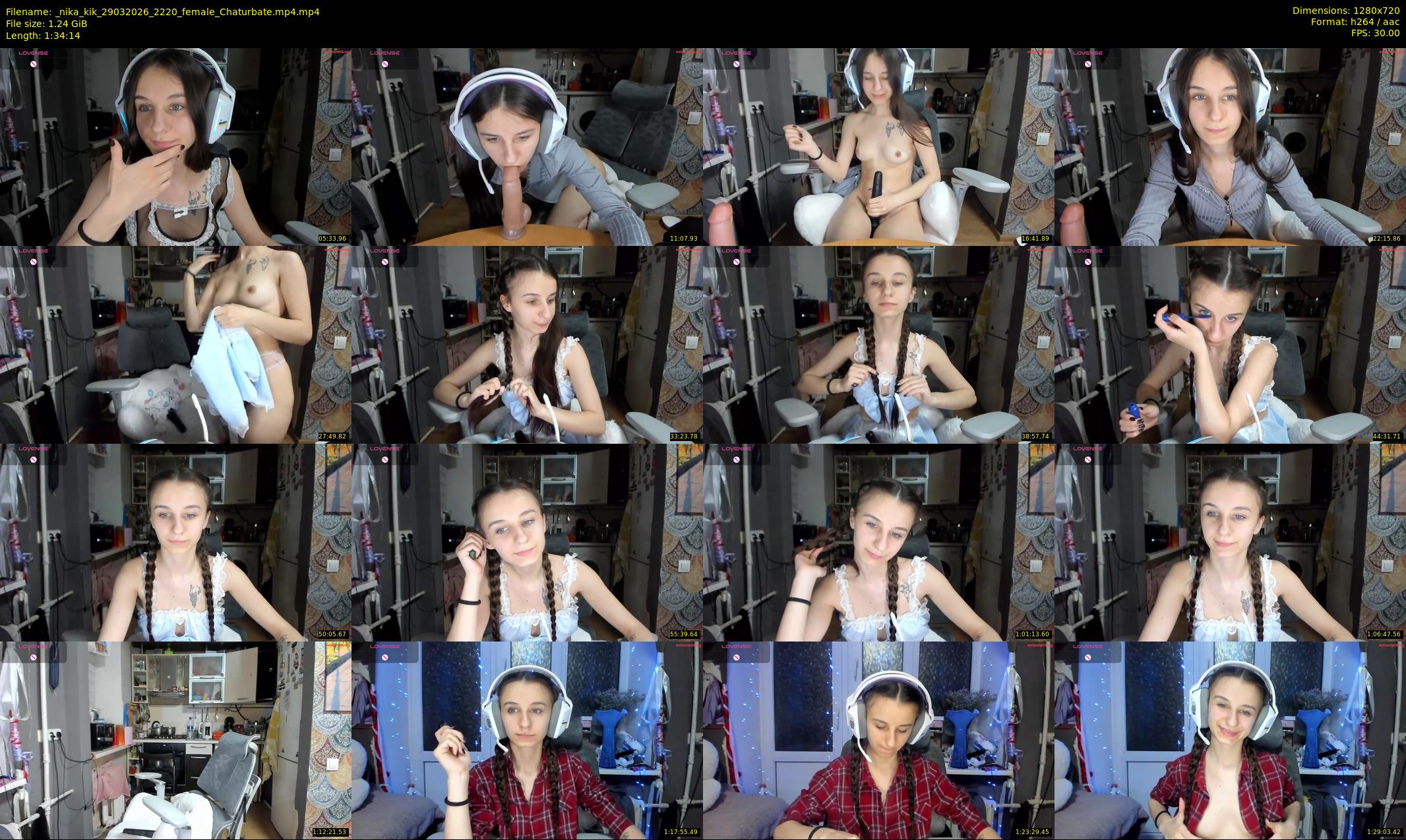 _nika_kik — 95 minute Chaturbate female cam show recording, 720p, Mar 29, 2026