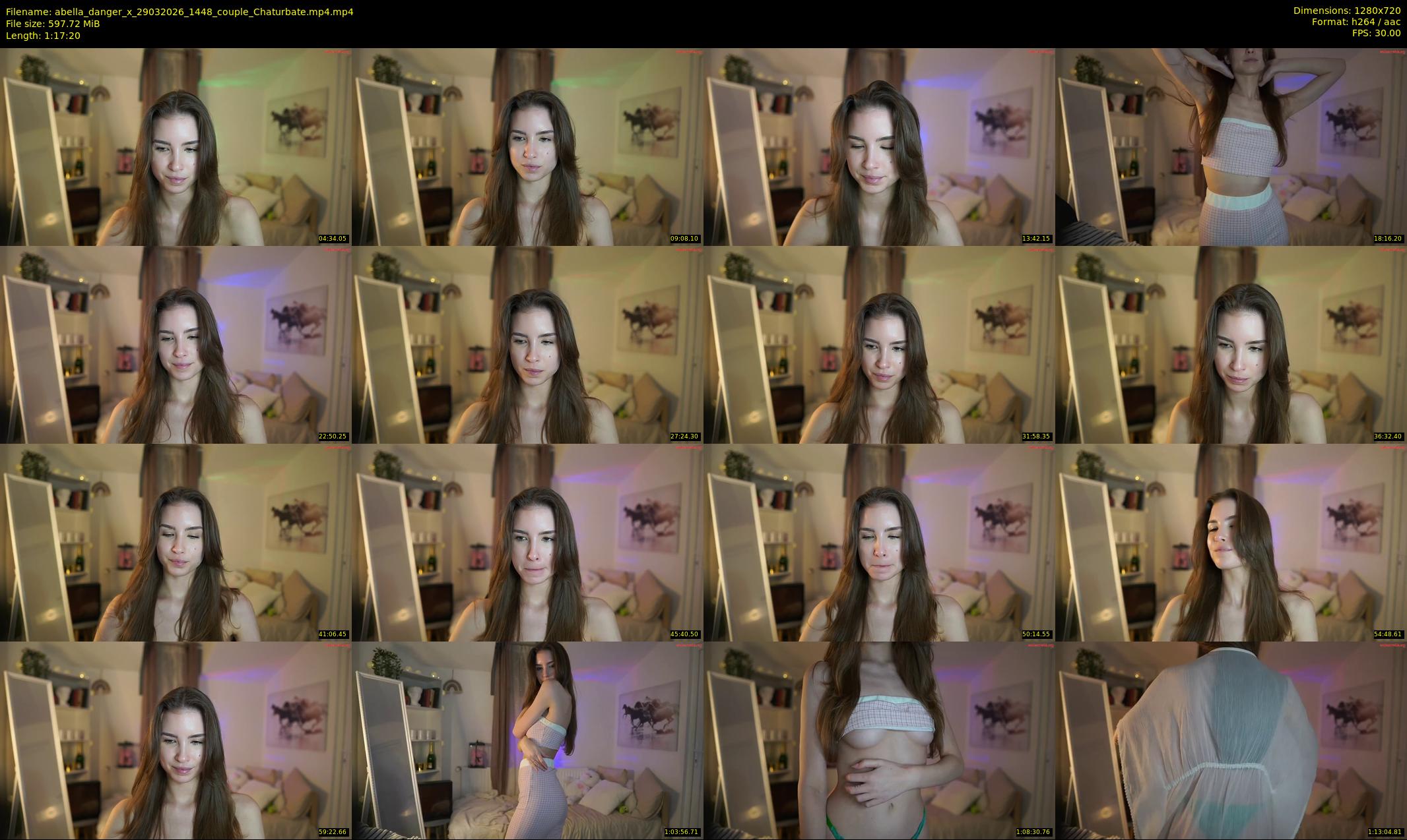 abella_danger_x — 78 minute Chaturbate female cam show recording, 720p, Mar 29, 2026