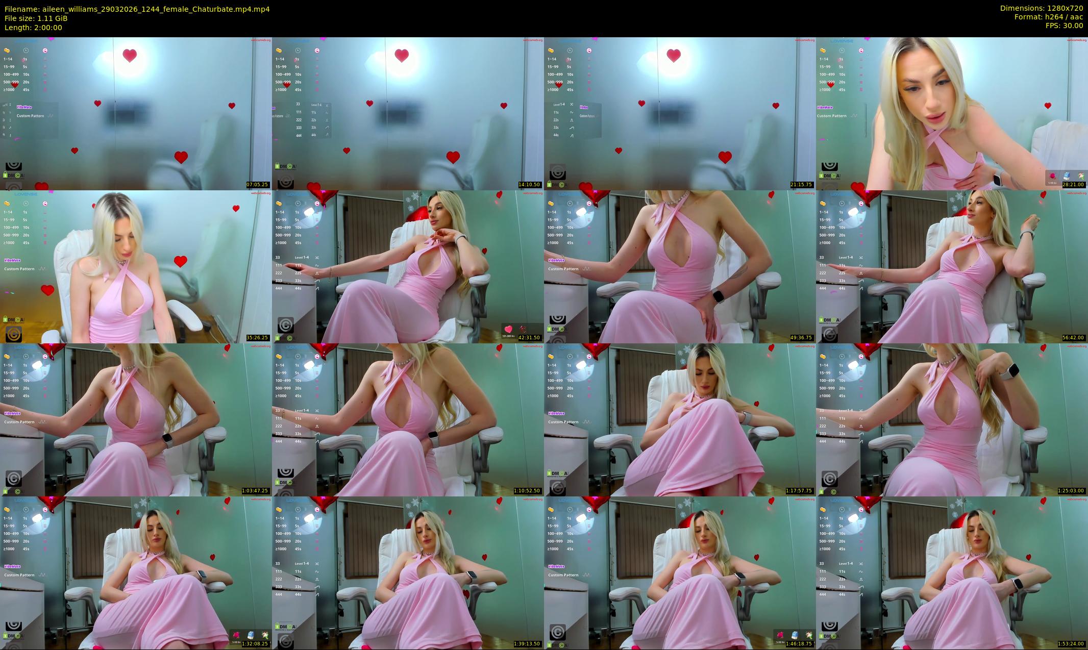 aileen_williams — 120 minute Chaturbate female cam show recording, 720p, Mar 29, 2026