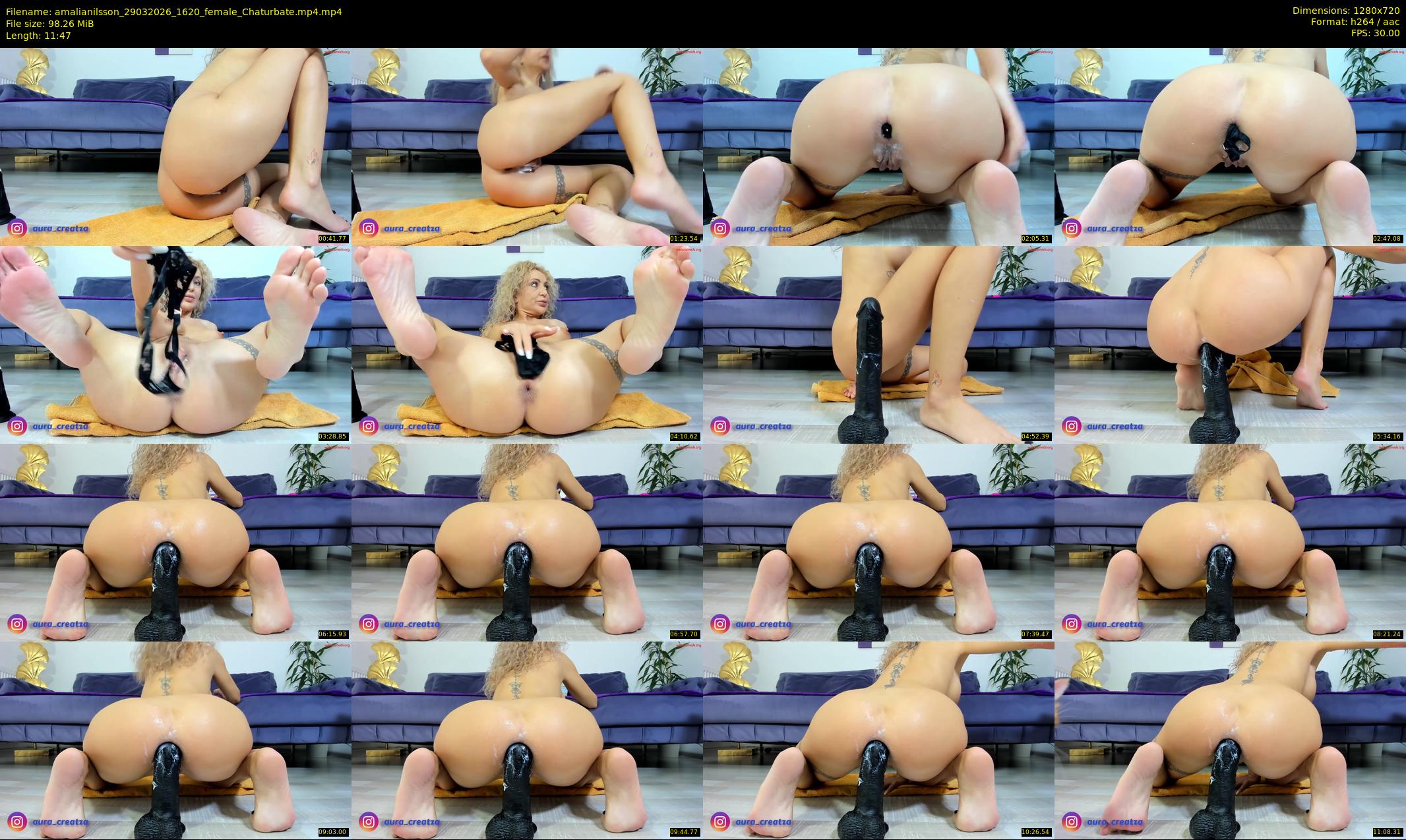 amalianilsson — 12 minute Chaturbate female cam show recording, 720p, Mar 29, 2026