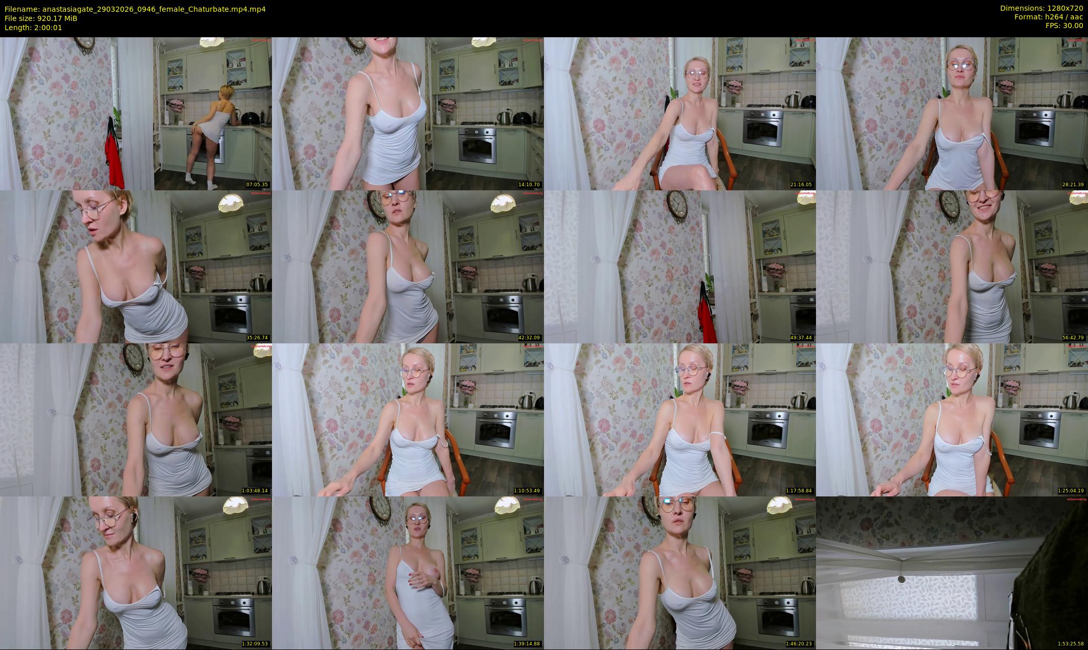 anastasiagate — 121 minute Chaturbate female cam show recording, 720p, Mar 29, 2026
