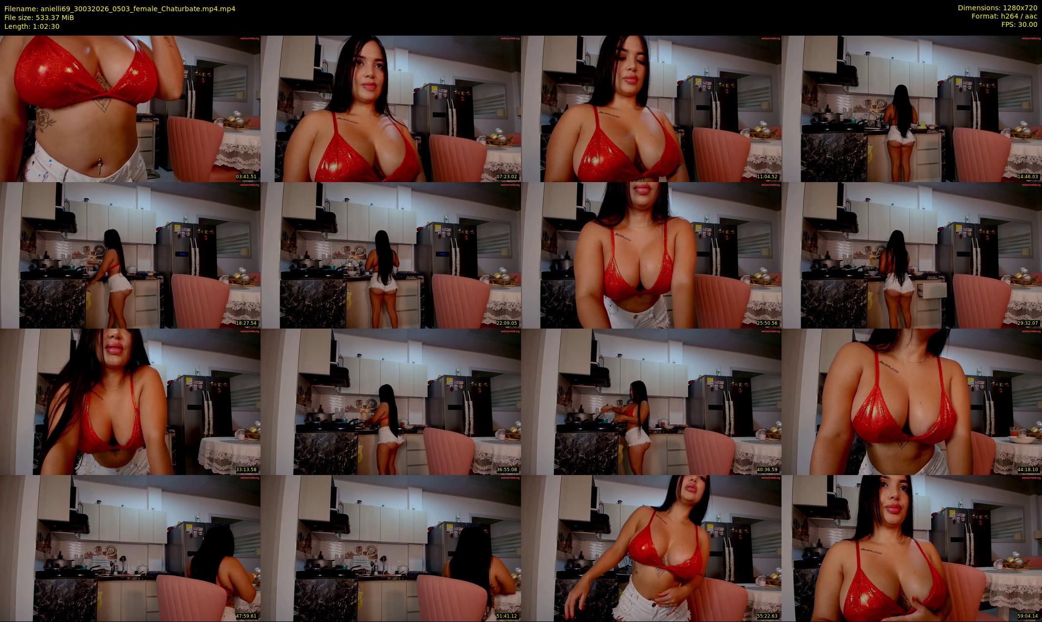 anielli69 — 63 minute Chaturbate female cam show recording, 720p, Mar 30, 2026