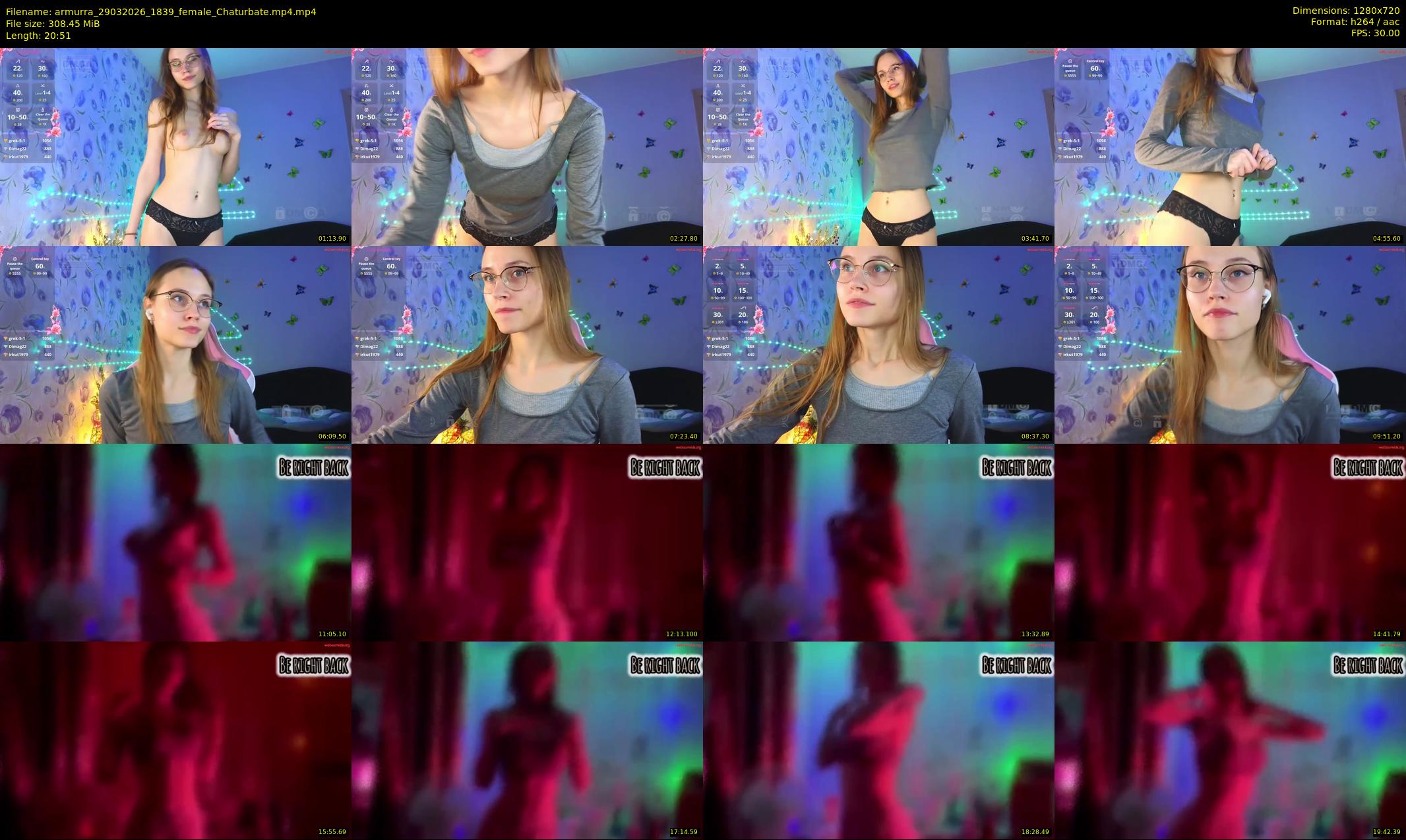 armurra — 21 minute Chaturbate female cam show recording, 720p, Mar 29, 2026