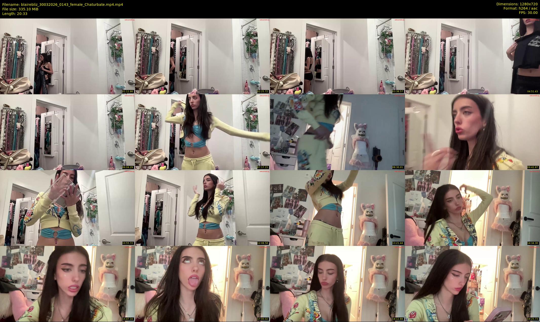 blairebliz — 21 minute Chaturbate female cam show recording, 720p, Mar 30, 2026